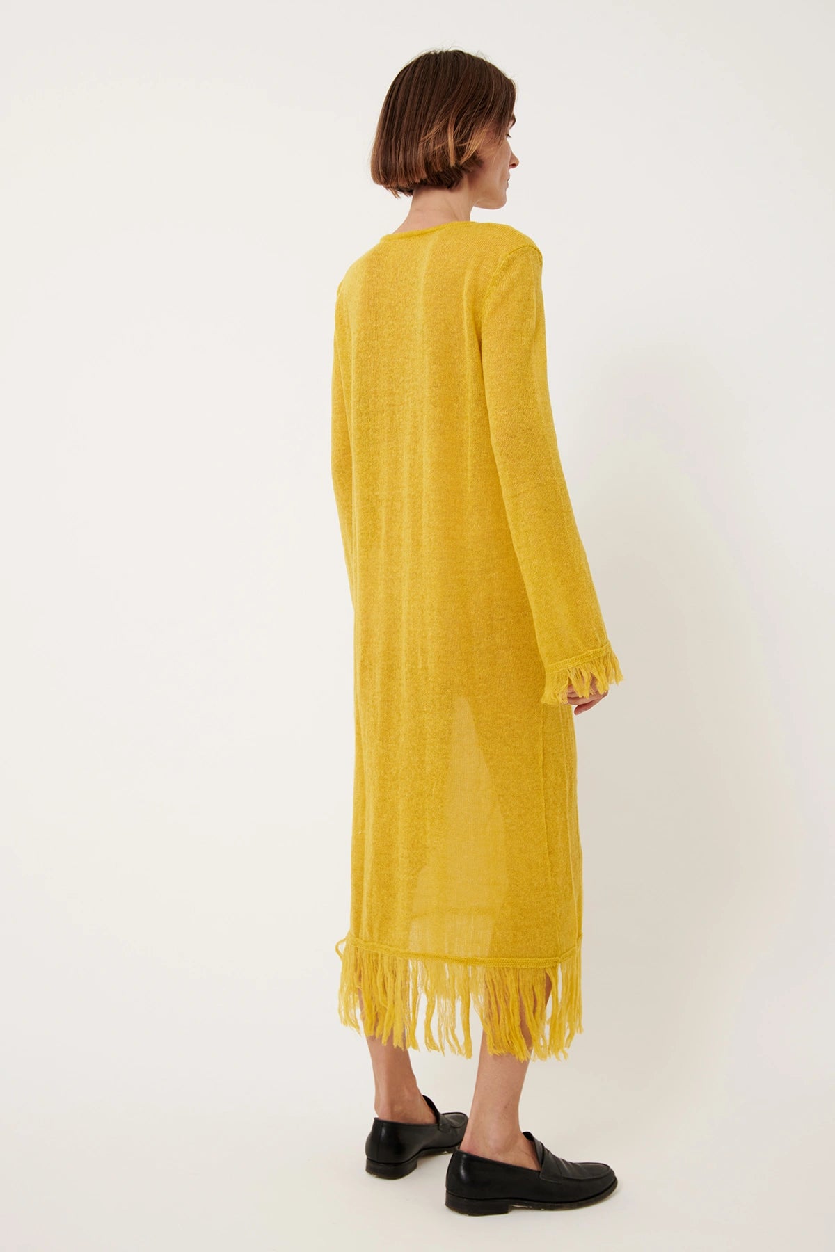 Leica Knitted Dress Giallo