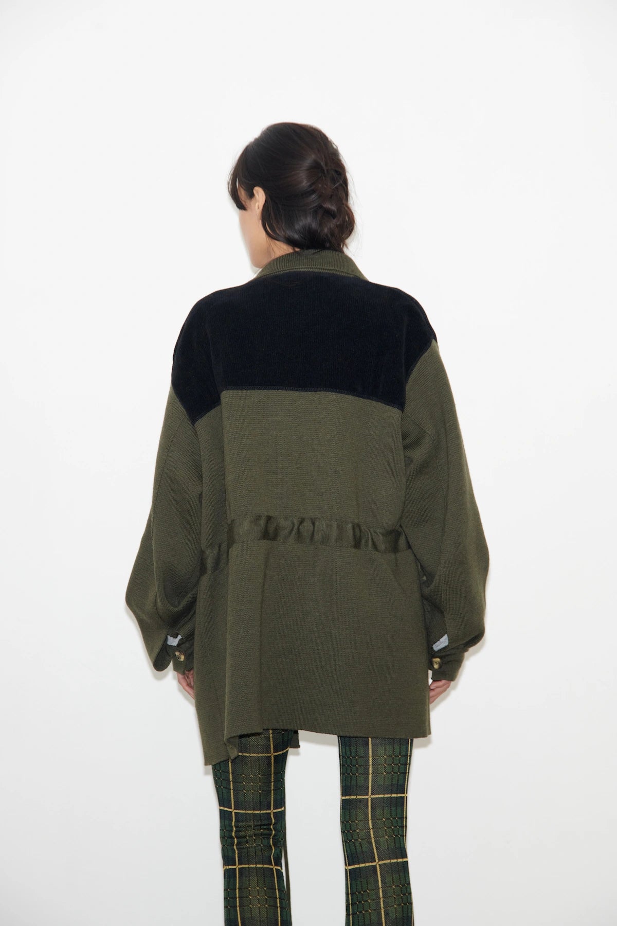Lucio Knitted Jacket Bosco and Nero