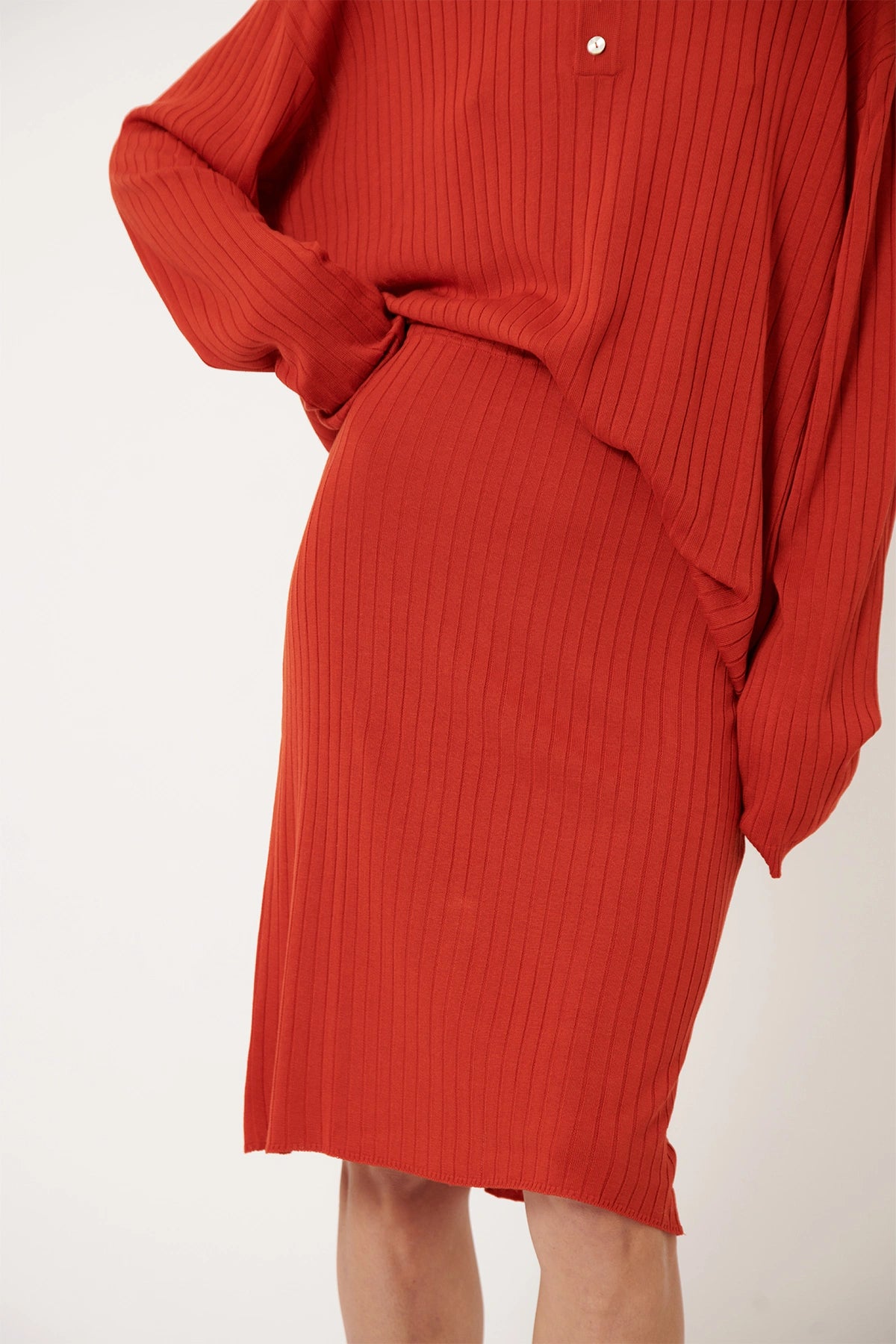 Pilar Knitted Skirt Paprika