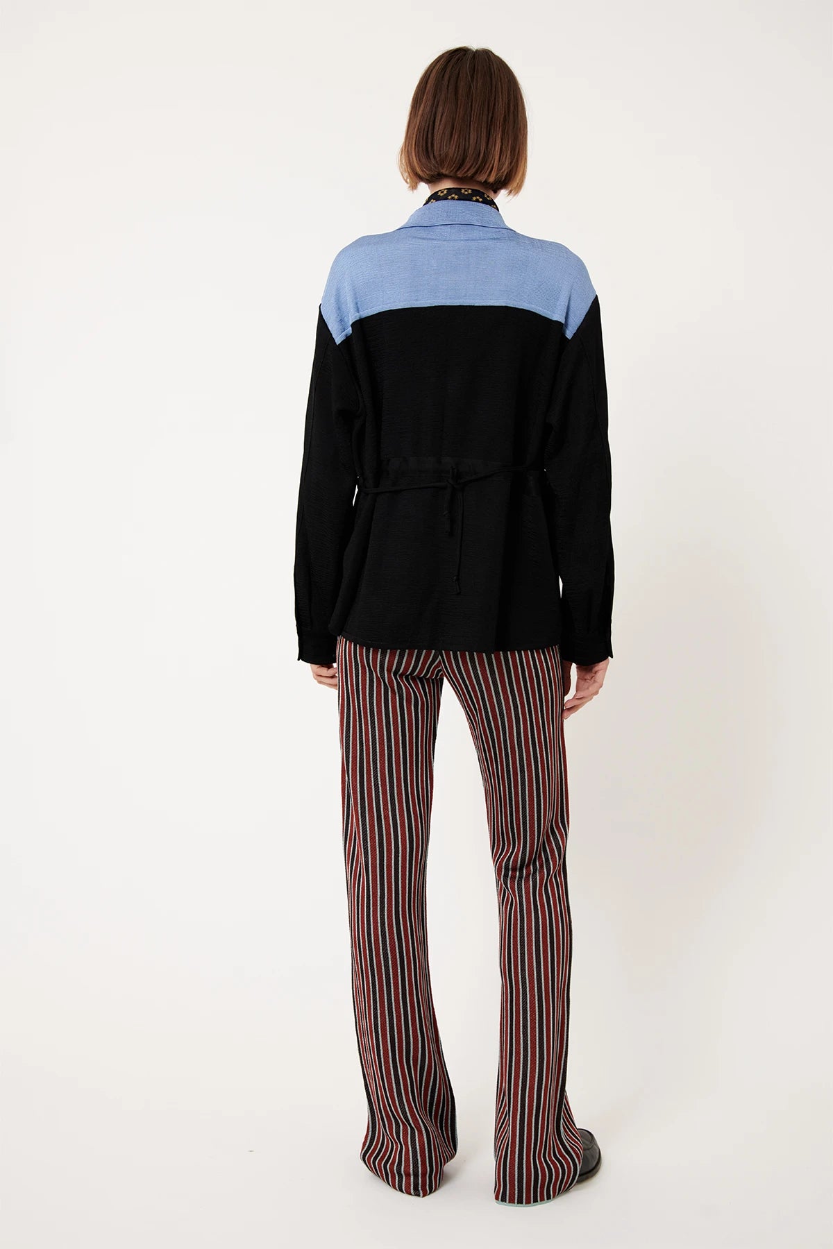 Pino Knitted Pants Striped Rosso