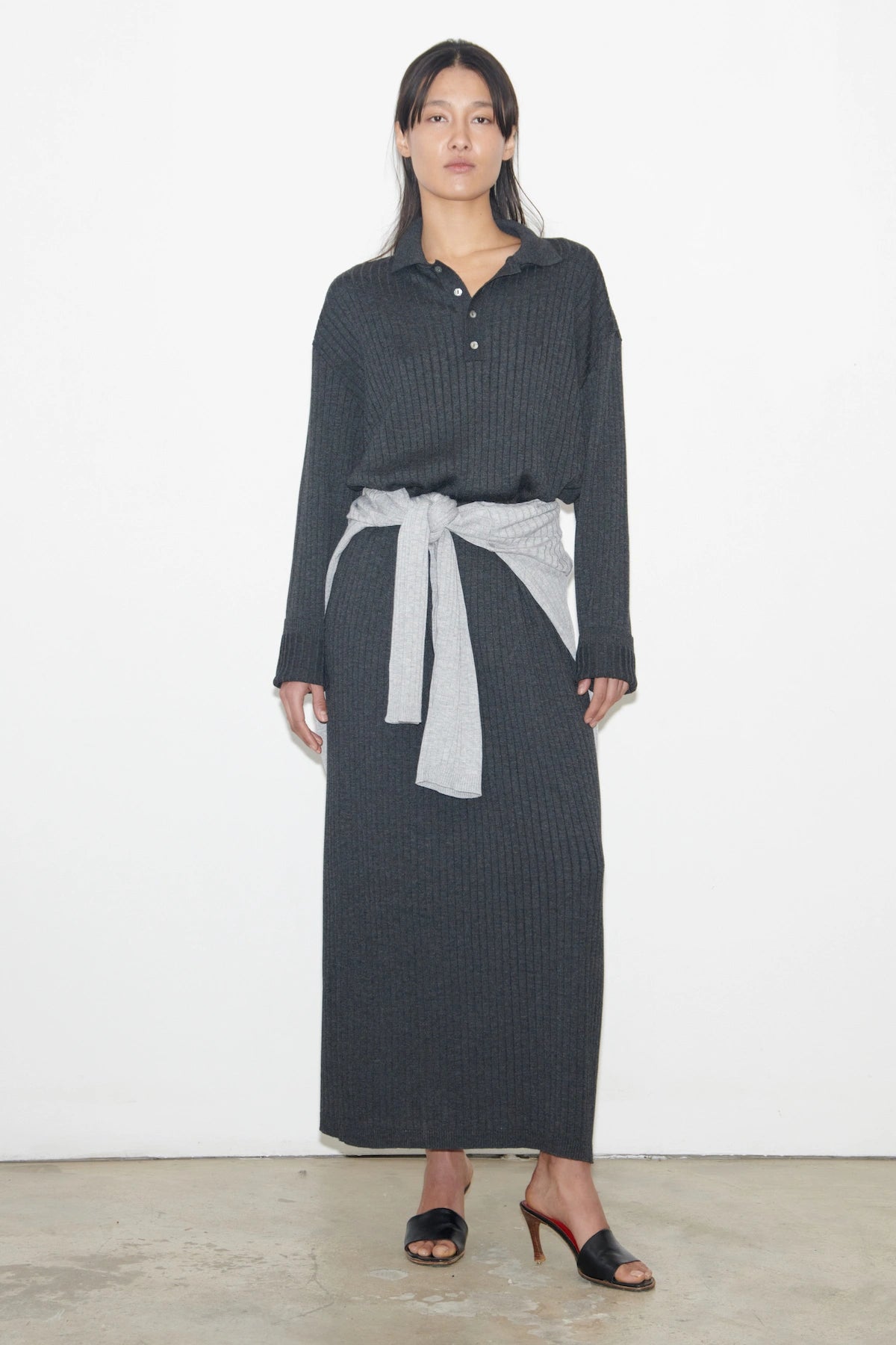 Ezia Knitted Dress Antracite