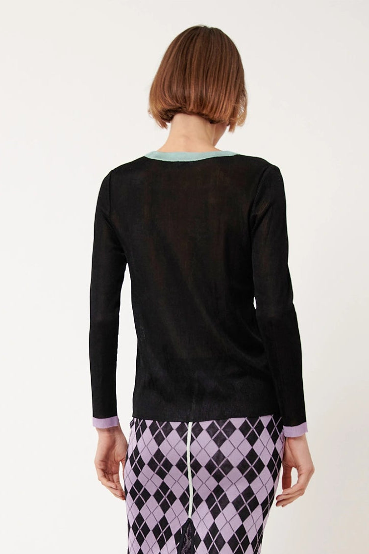 Tina Knitted Top Nero