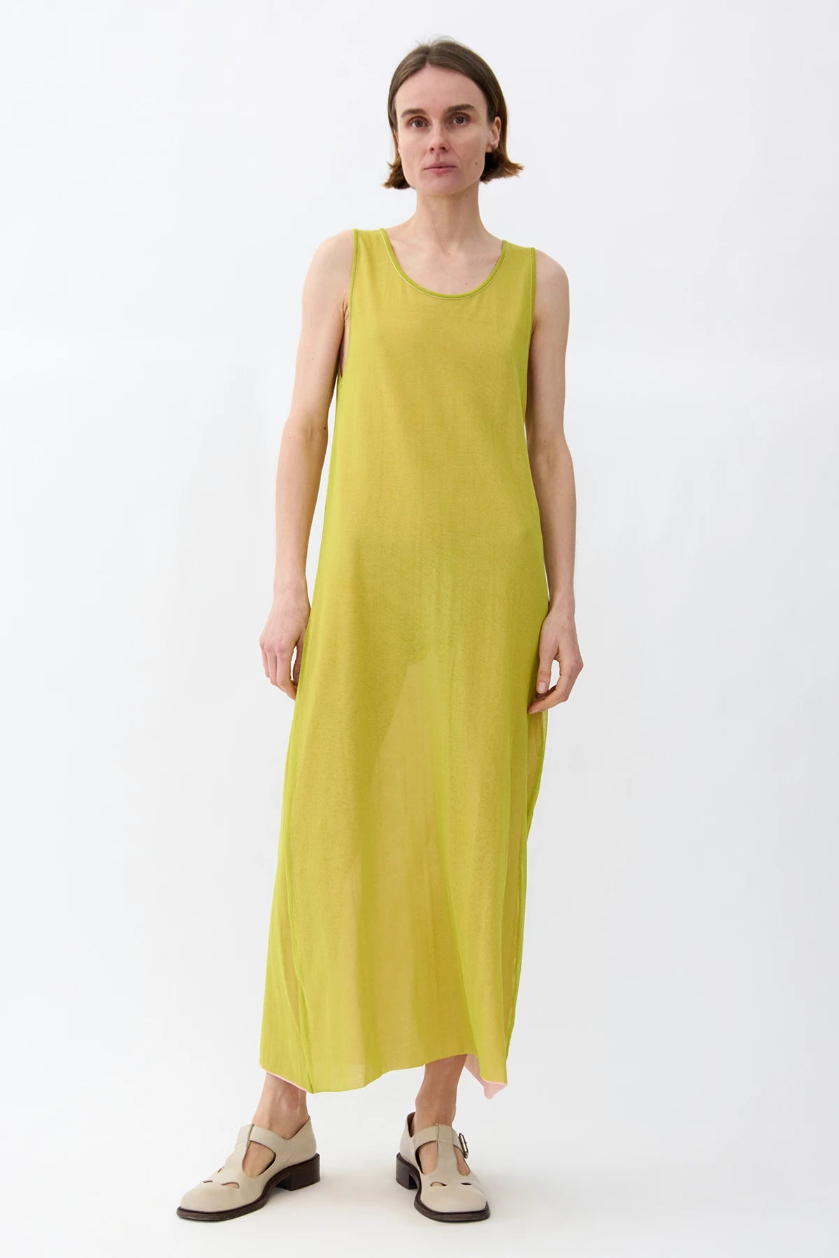 Paco Reversible Knitted Dress Rosa and Lime