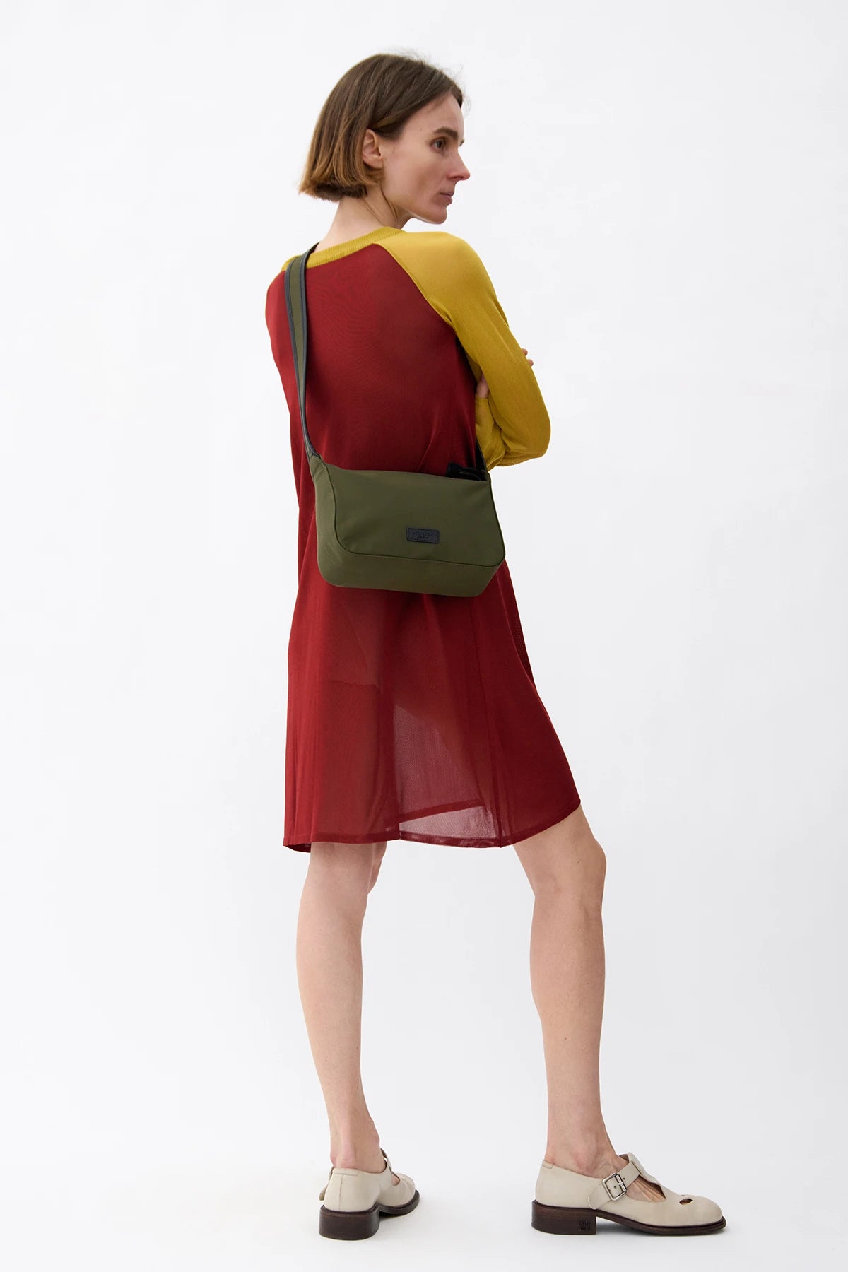 Jade Knited dress Ruggine and Senape
