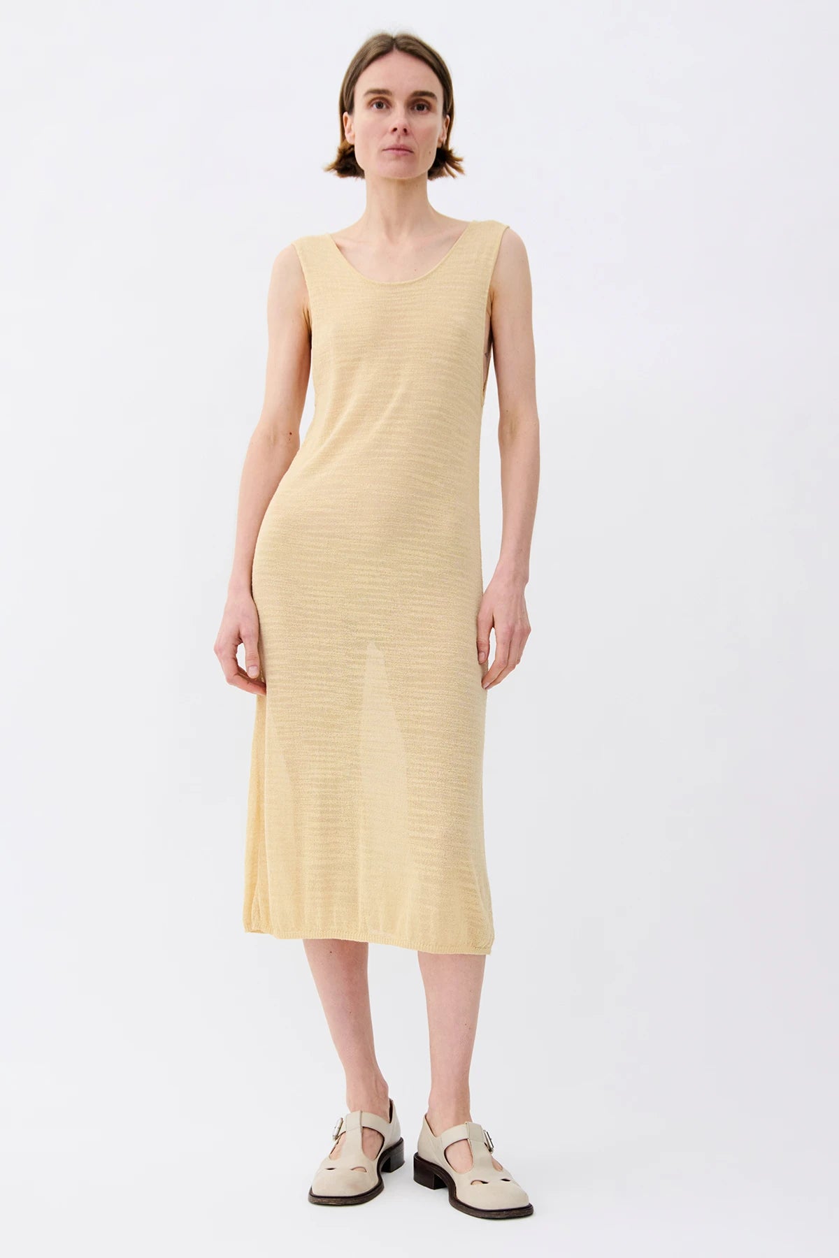 Olivia Knitted Dress Crema