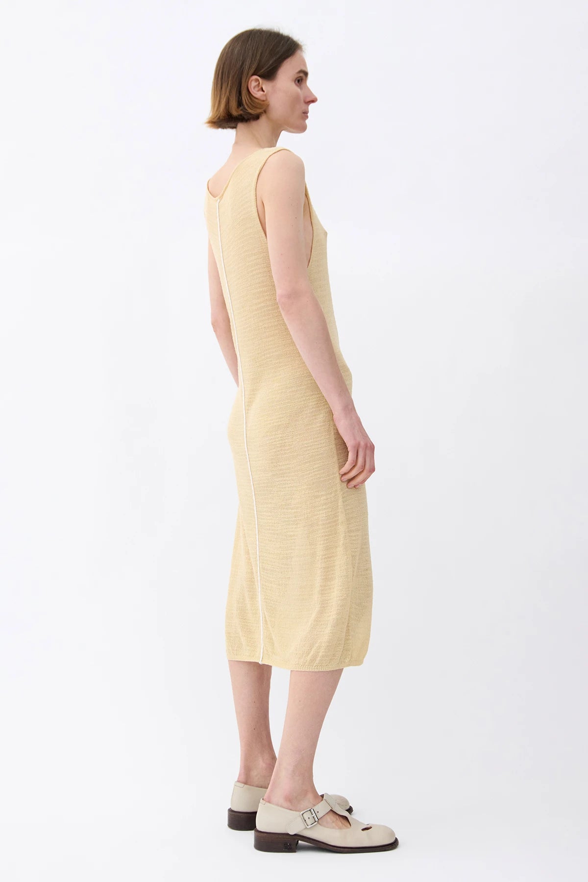 Olivia Knitted Dress Crema
