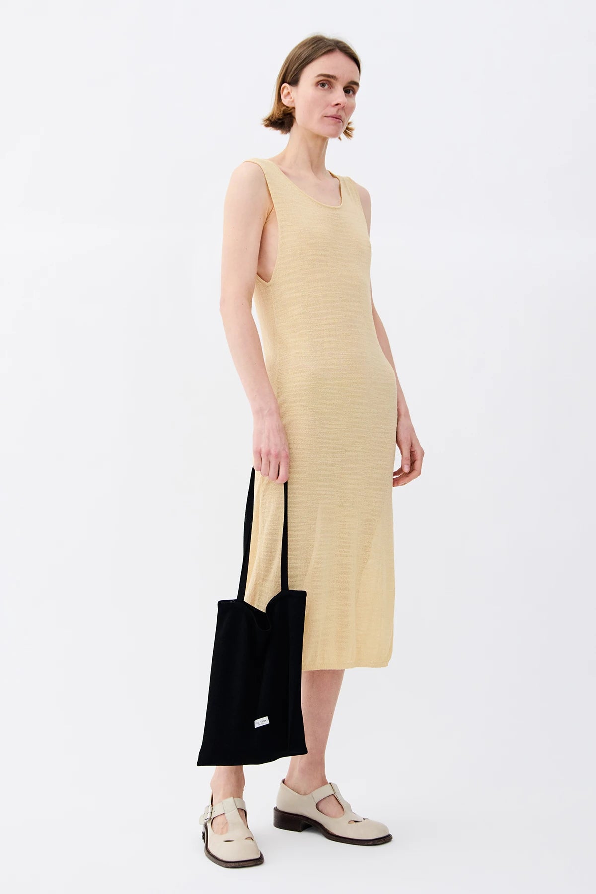 Olivia Knitted Dress Crema
