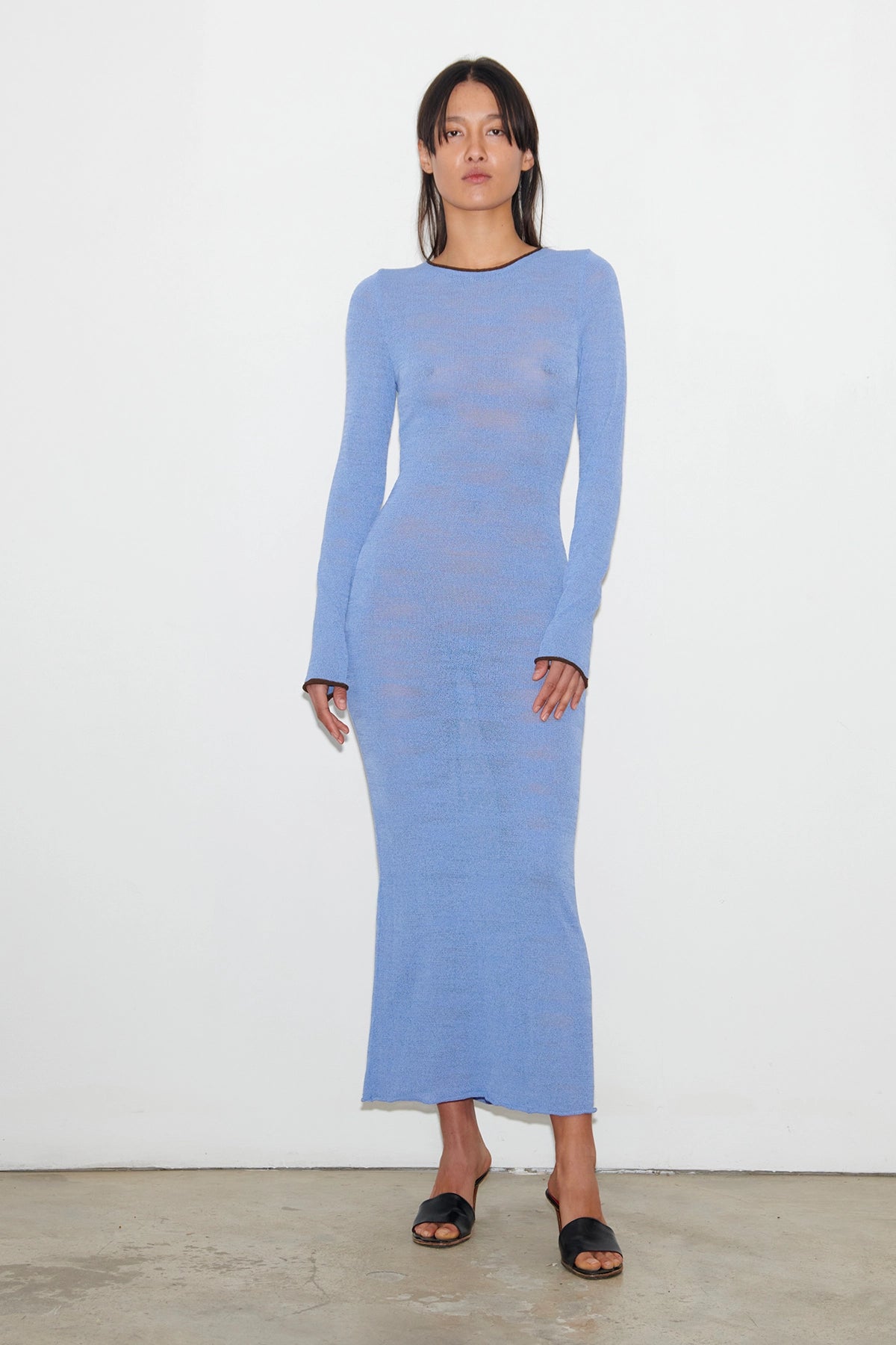 Ambra Knitted Dress Celeste