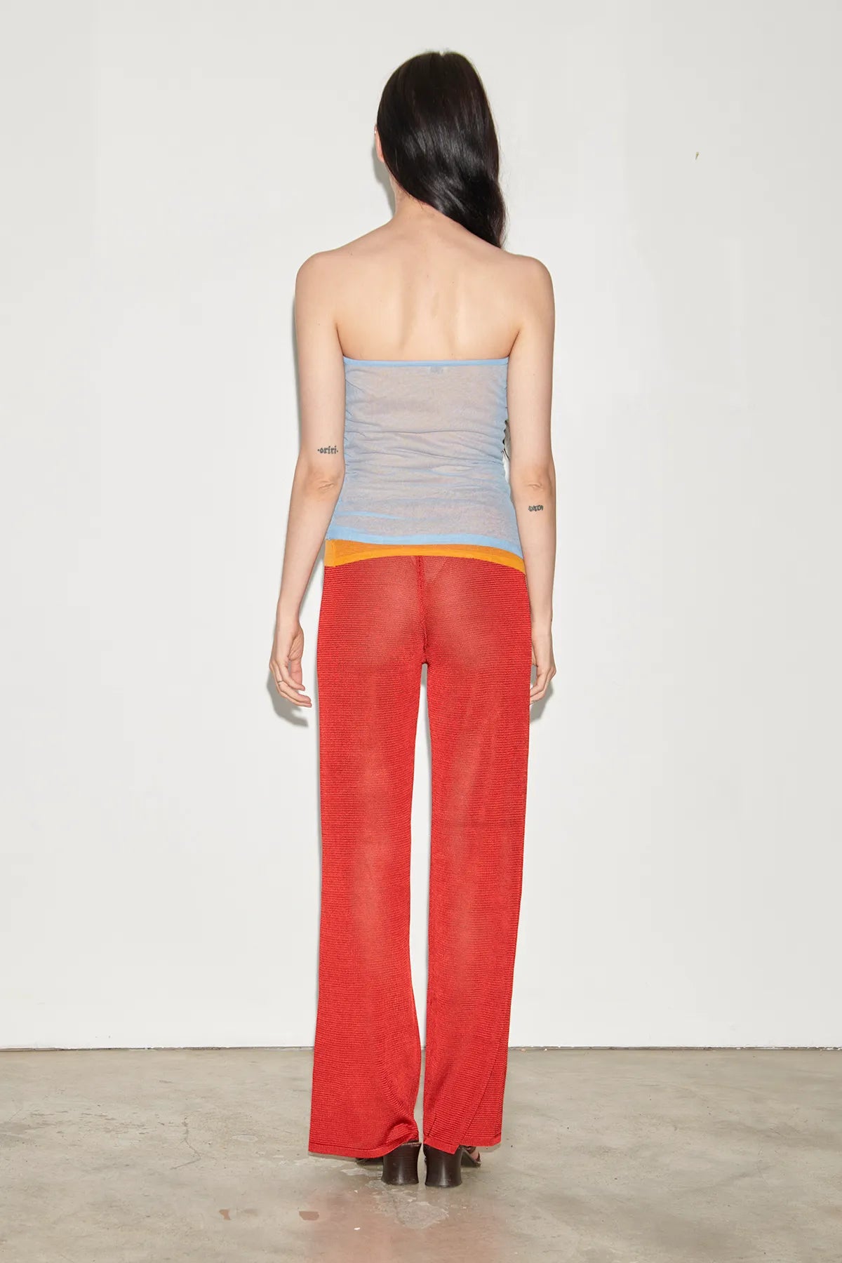 Bella Knitted Pants Rosso