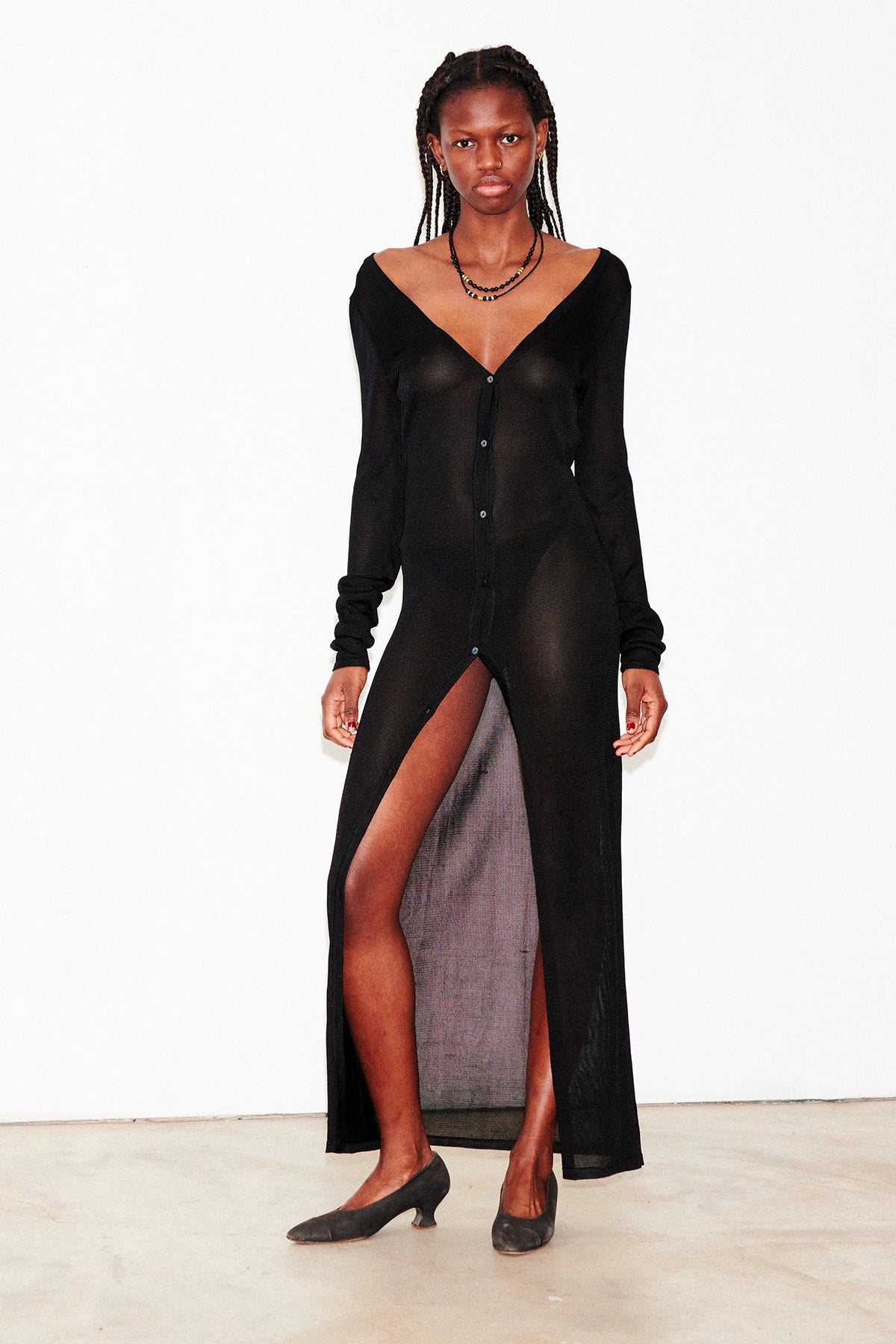 Gwyneth Knitted Dress Nero
