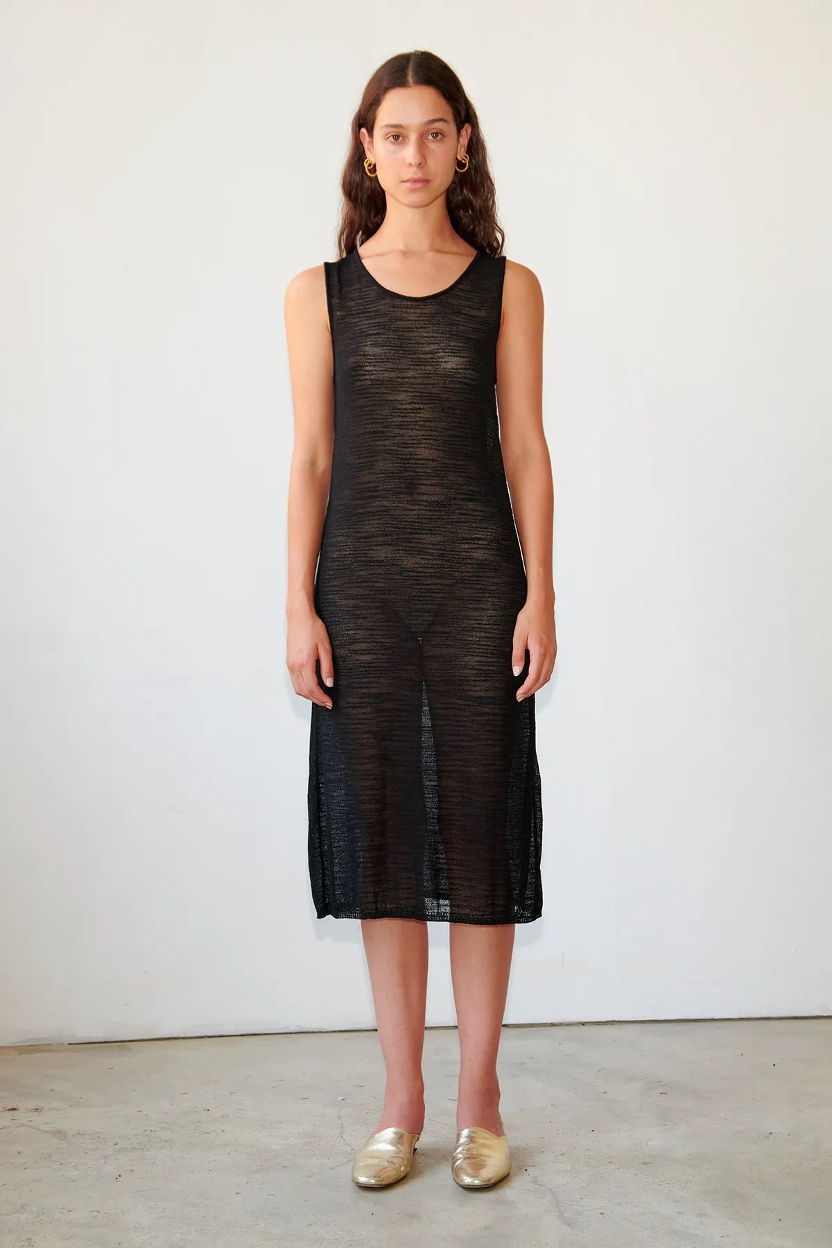 Olivia Knitted Dress Nero
