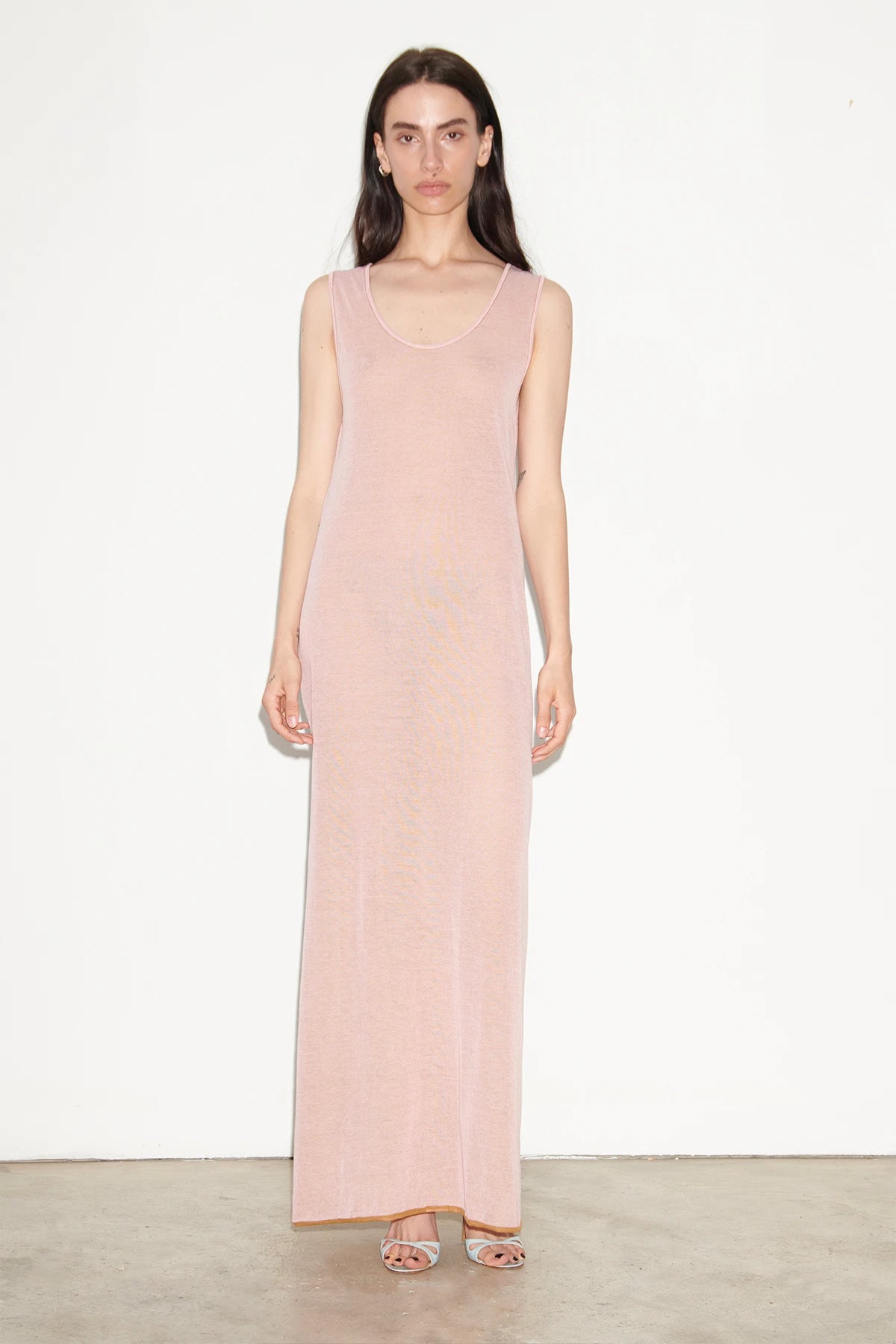Paco Reversible Knitted Dress Rosa and Miele