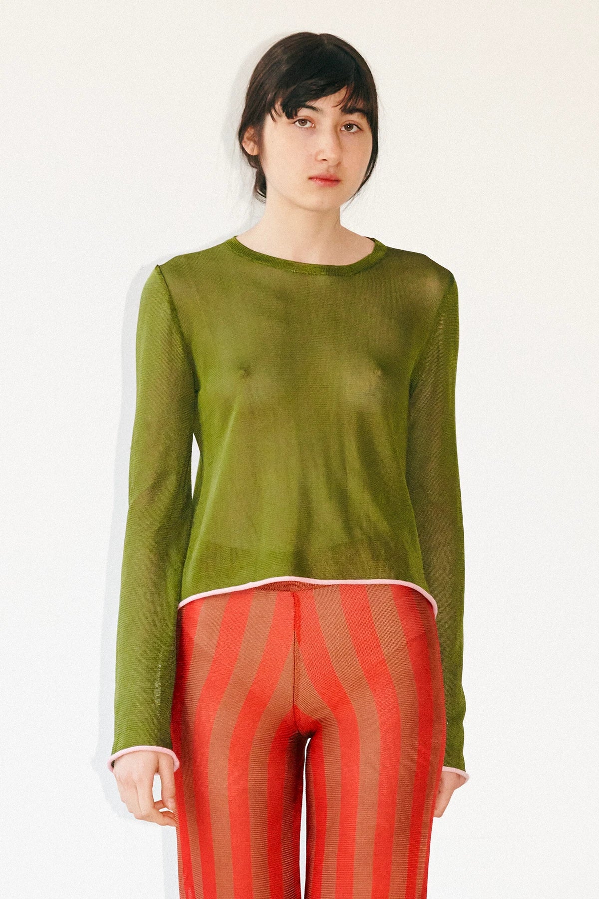Polpo Knitted Top Kiwi and Rosa