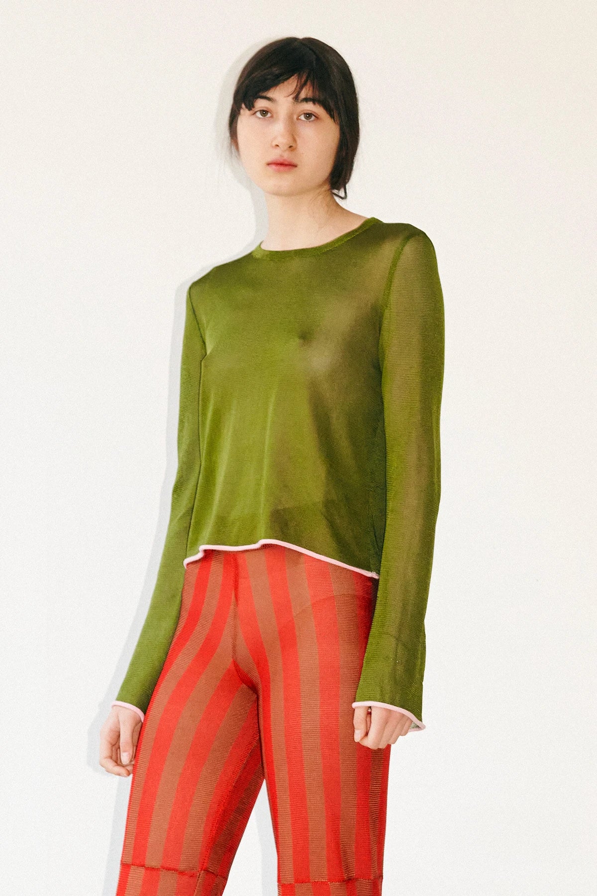 Polpo Knitted Top Kiwi and Rosa