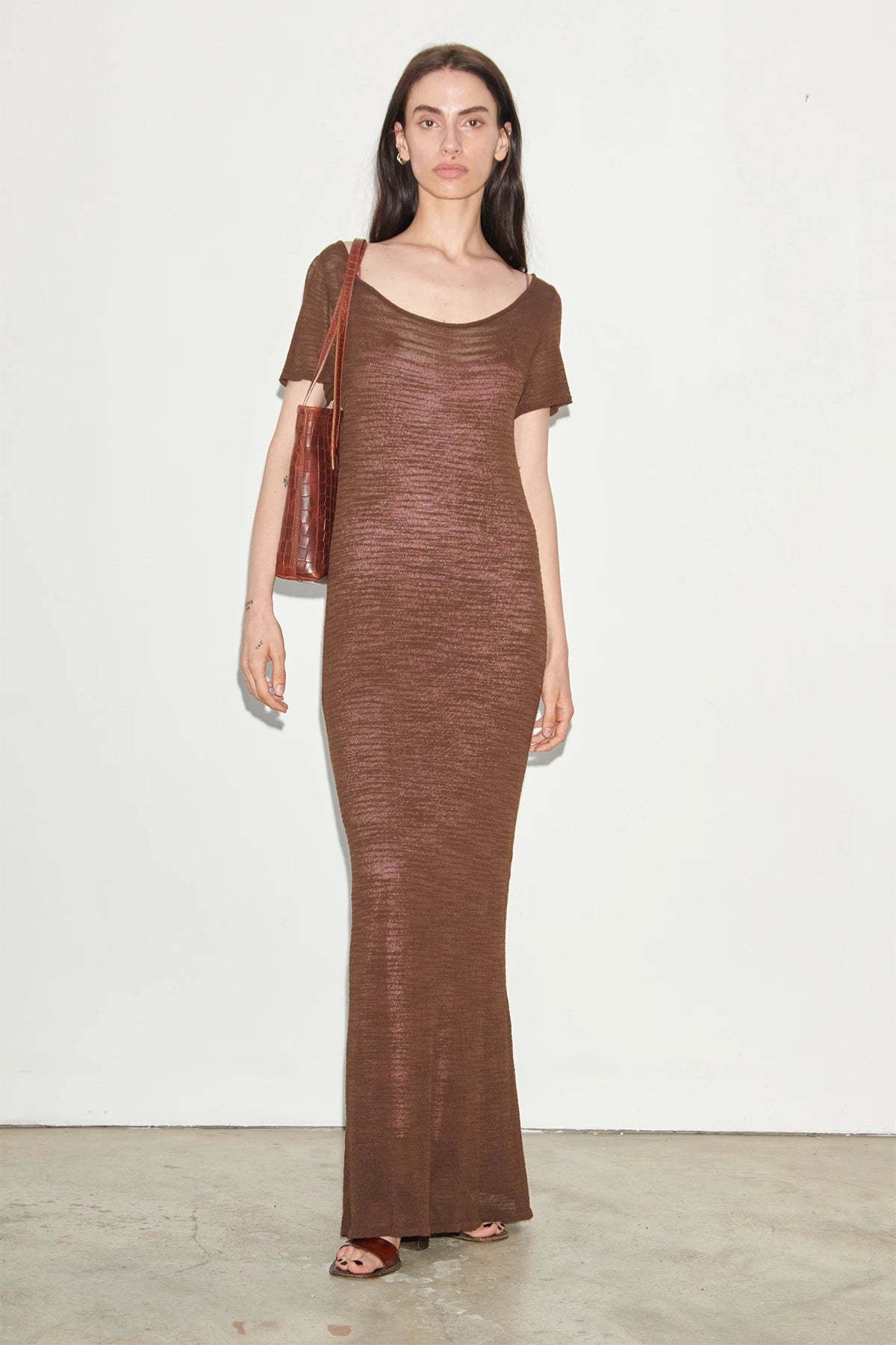 Tine Knitted Dress Cioccolato