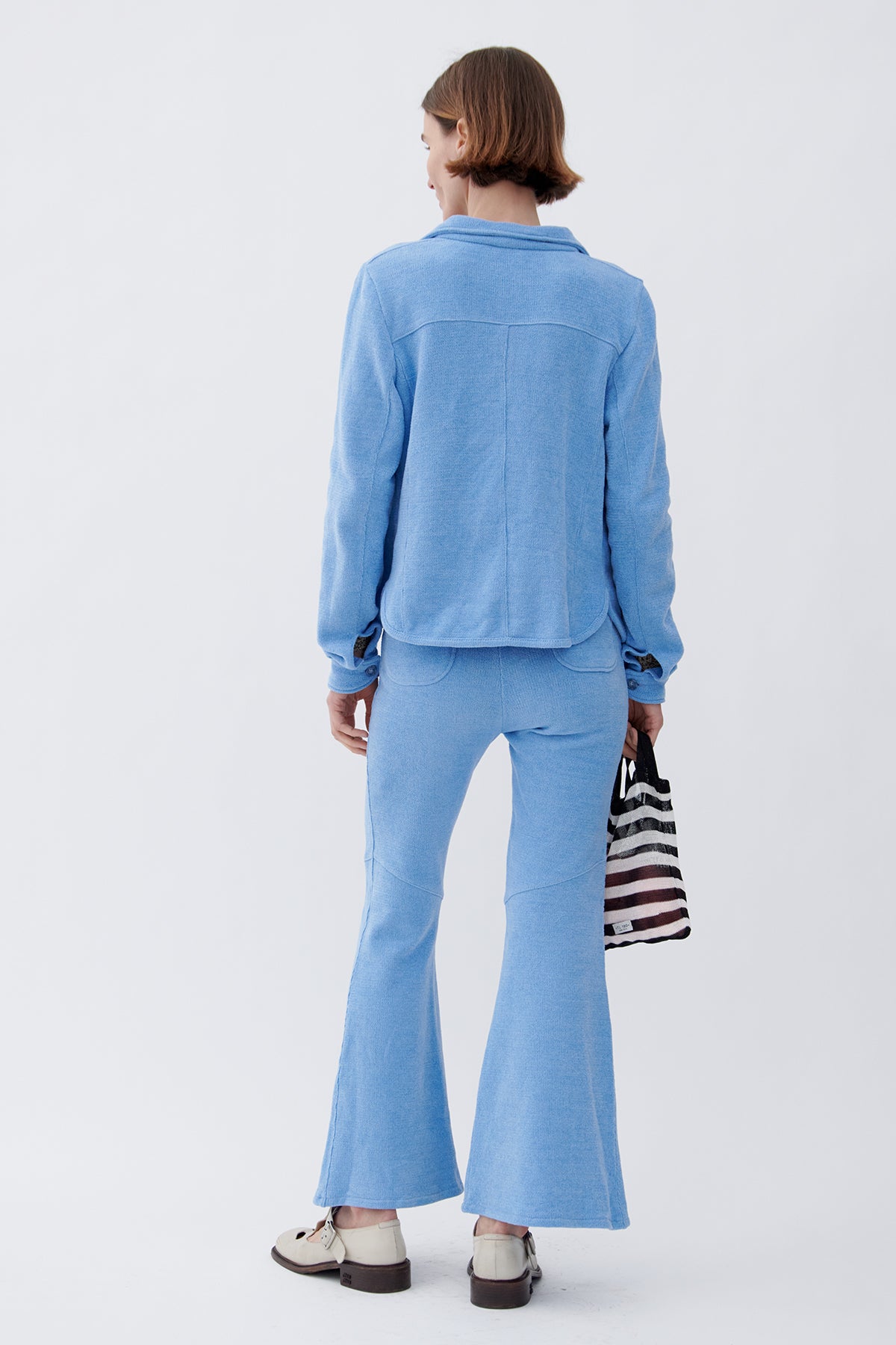Dylan Knitted Jacket Azzuro