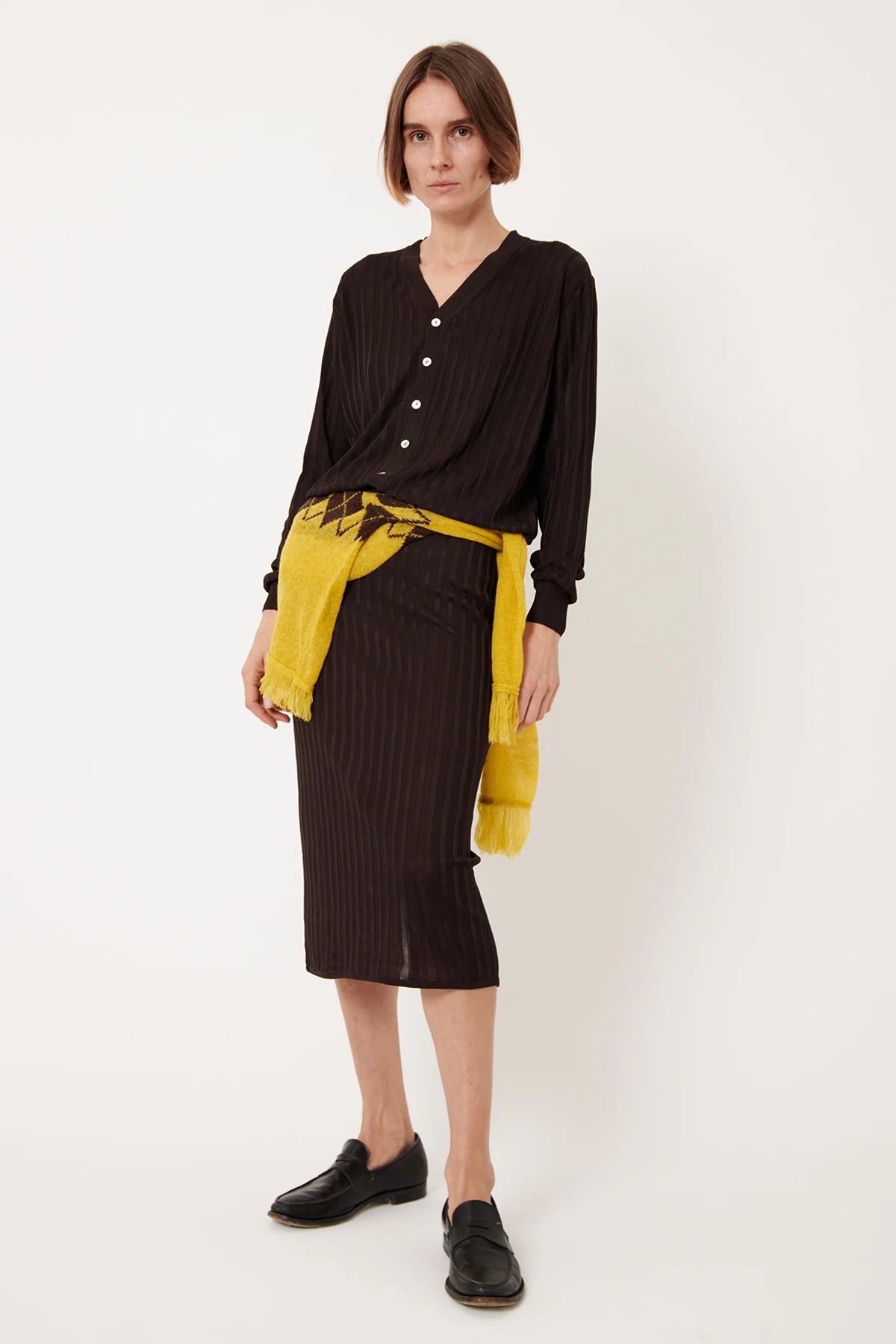 Ines Knitted Skirt Moca