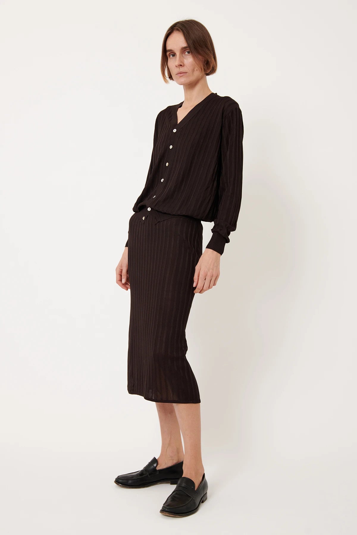 Ines Knitted Skirt Moca