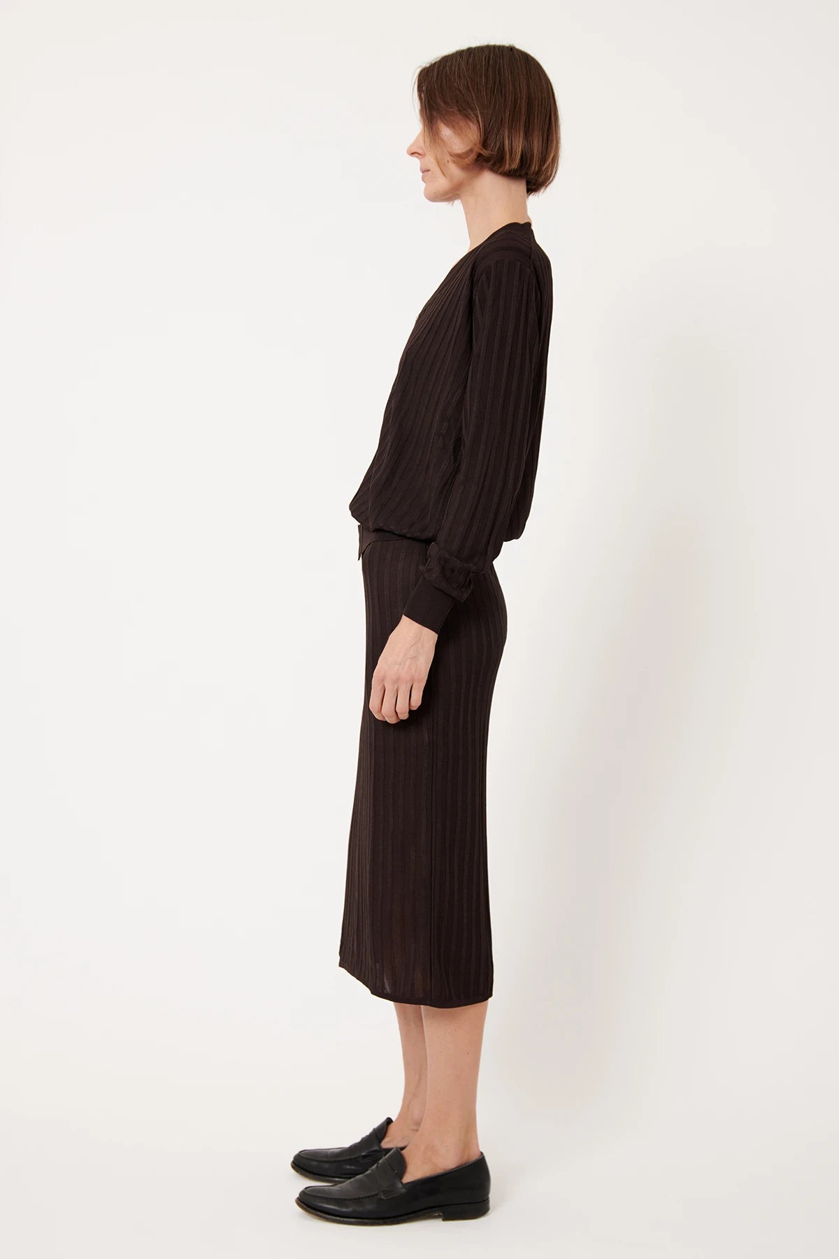 Ines Knitted Skirt Moca
