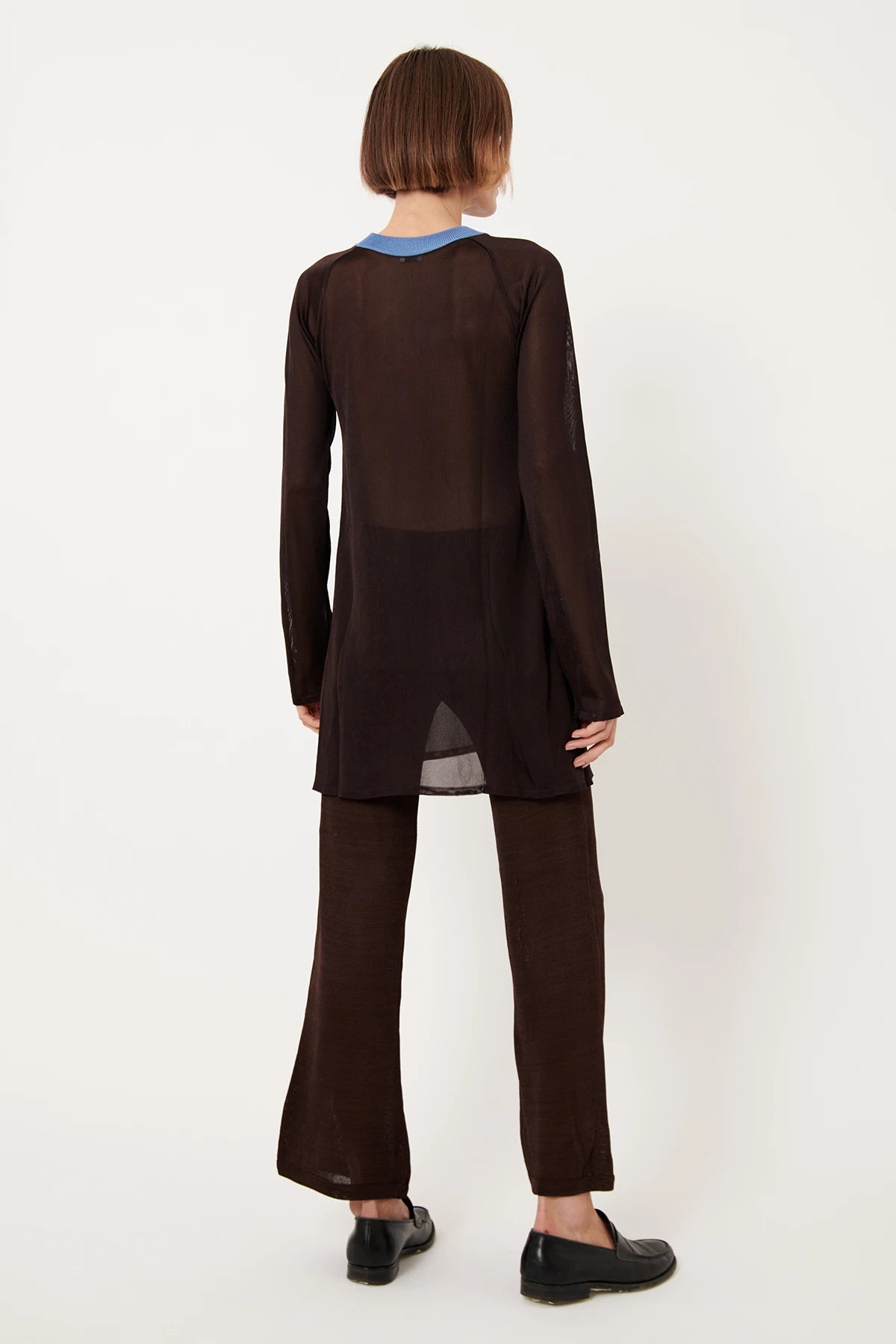 Jade Knitted Dress Moca and Azzurro