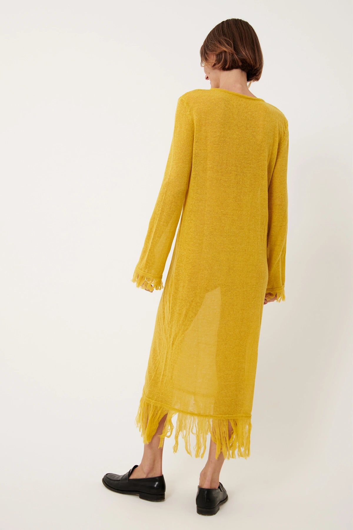 Leica Knitted Dress Giallo