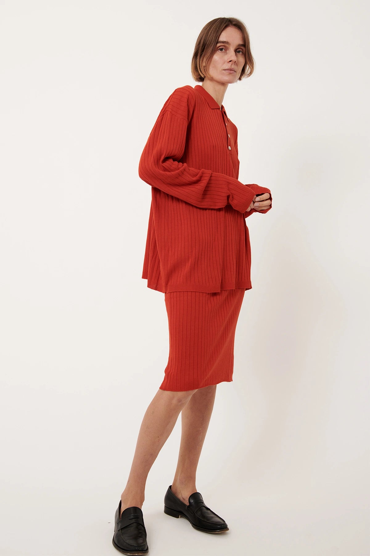 Pilar Knitted Skirt Paprika