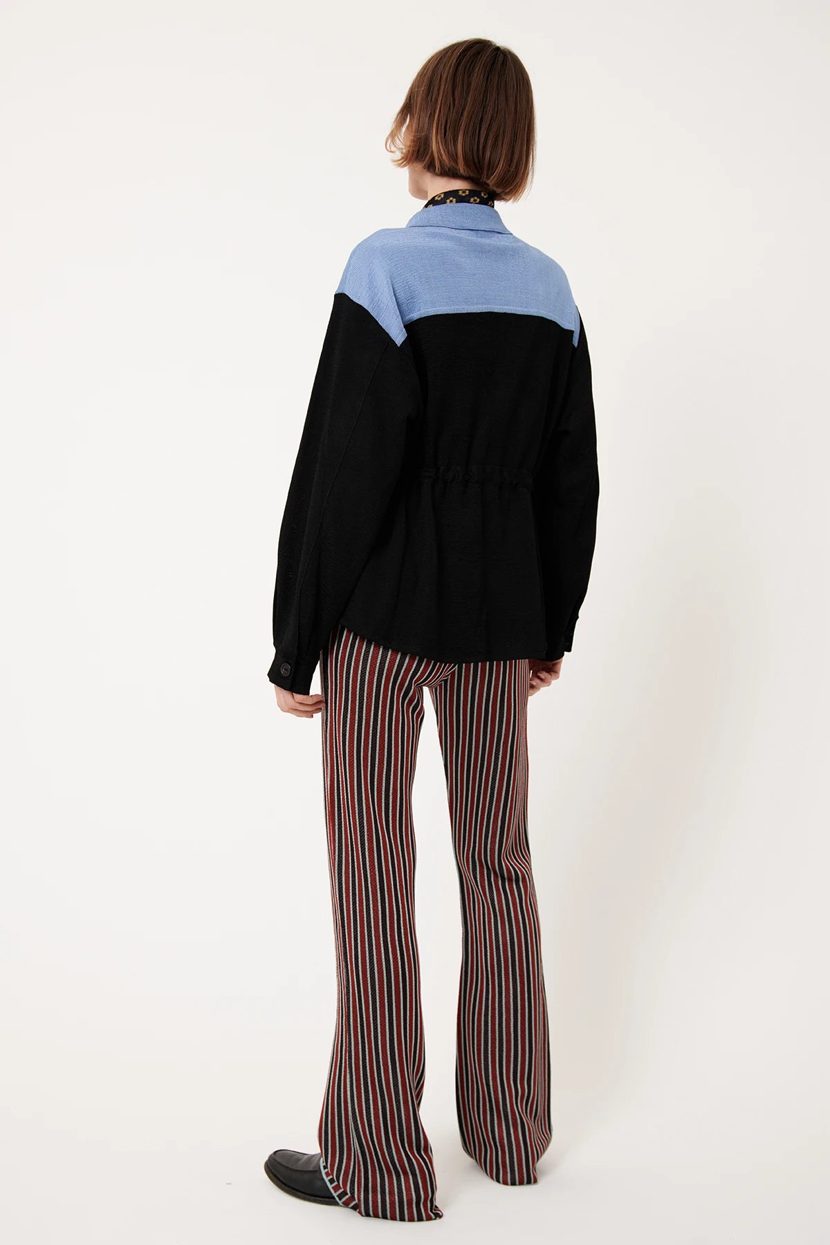 Pino Knitted Pants Striped Rosso
