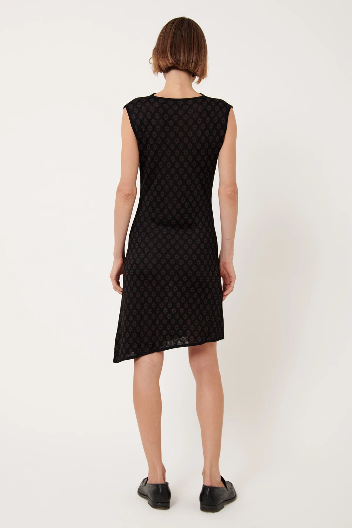 Salma Knitted Dress Moca and Nero