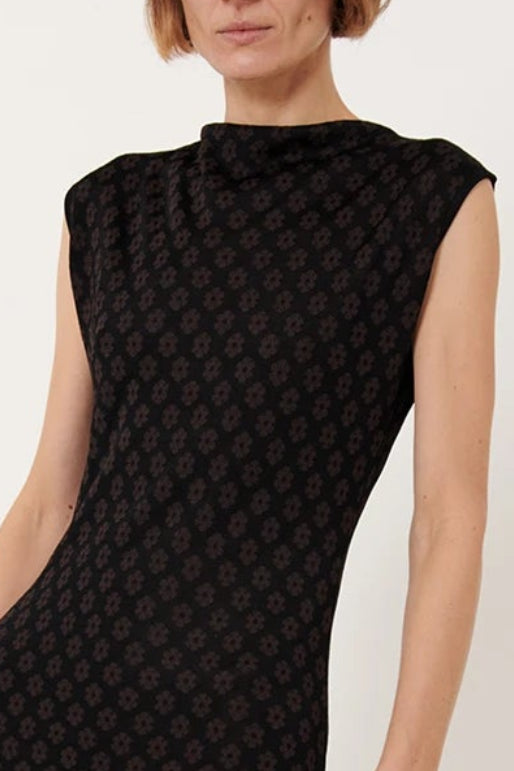 Salma Knitted Dress Moca and Nero