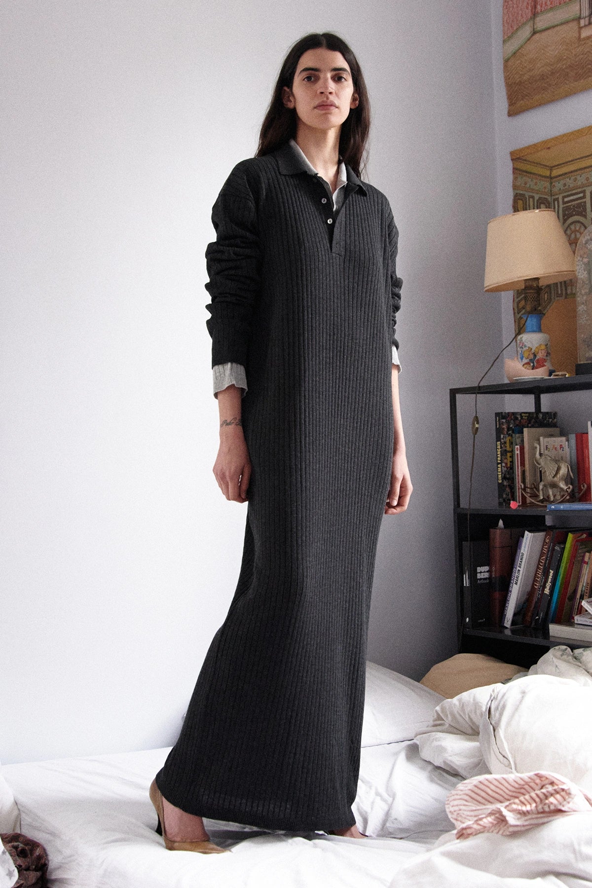Ezia Knitted Dress Antracite