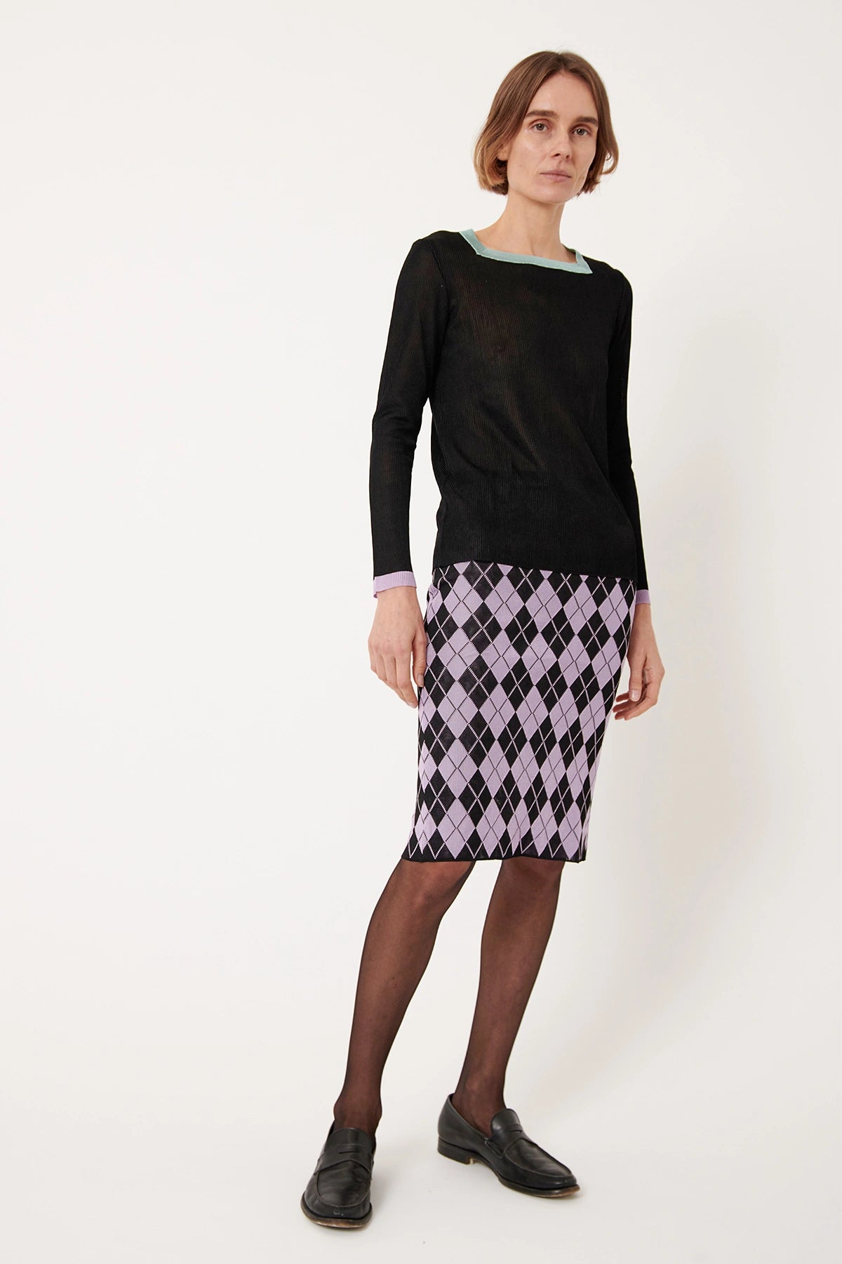 Tina Knitted Top Nero