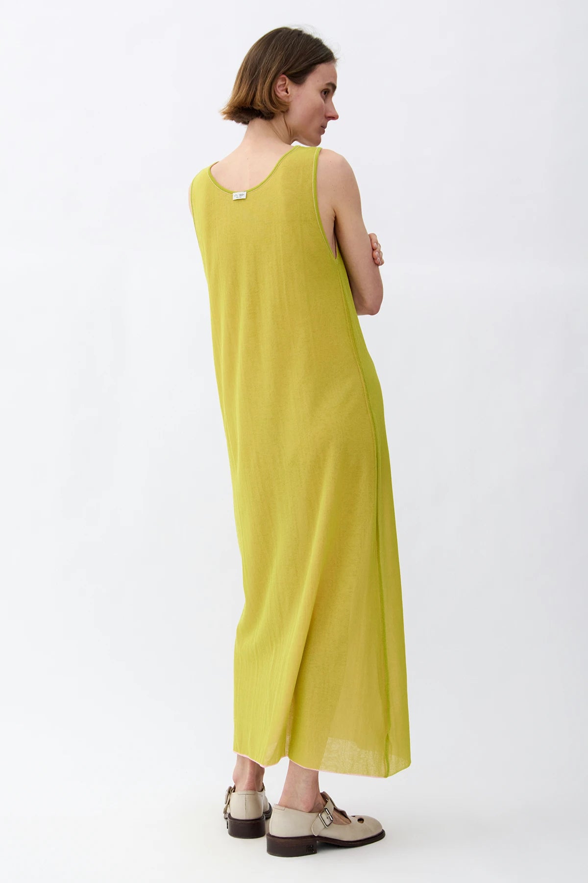 Paco Reversible Knitted Dress Rosa and Lime