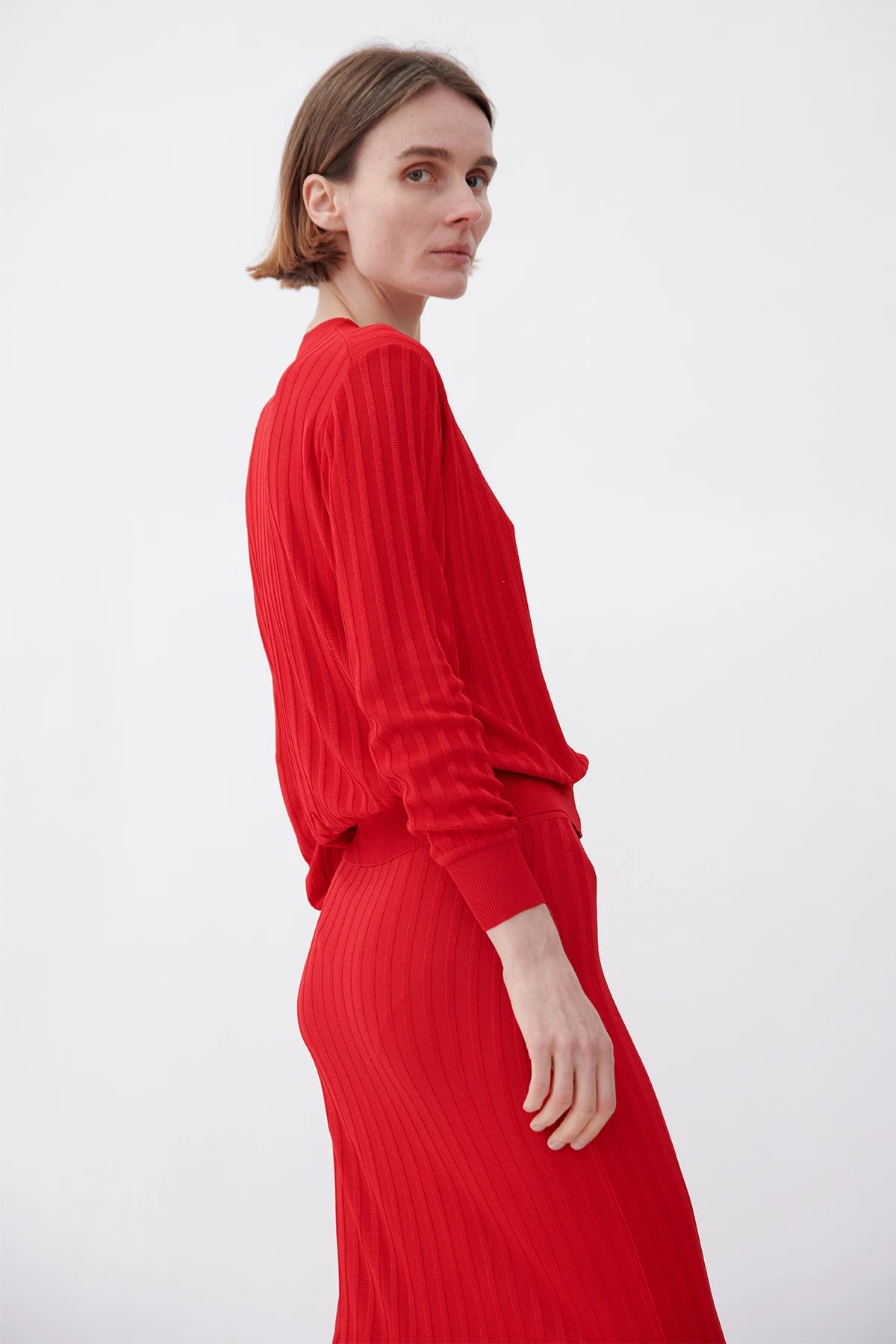 Sole Knitted Cardigan Rosso