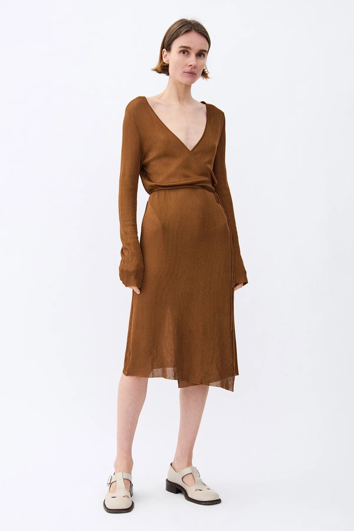 Cora Knitted Dress Caramello