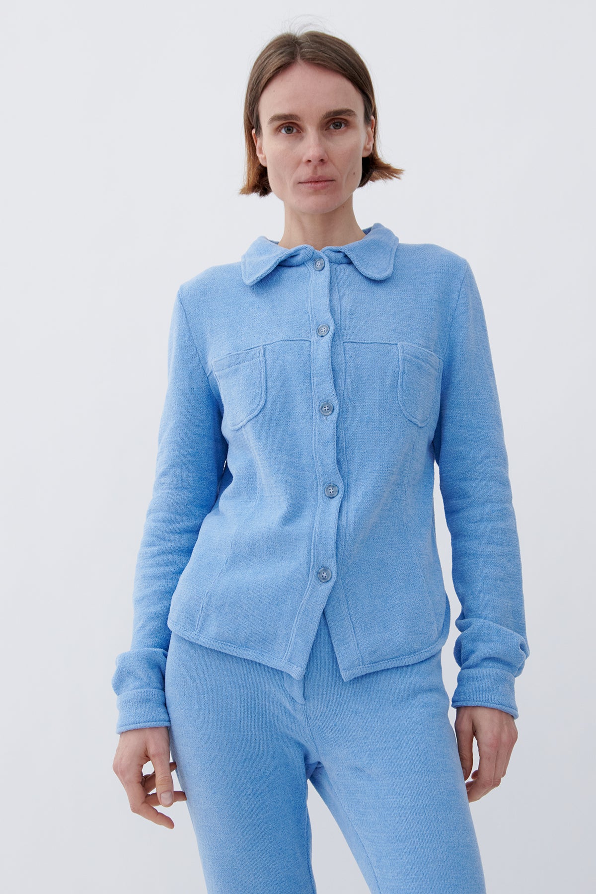 Dylan Knitted Jacket Azzuro