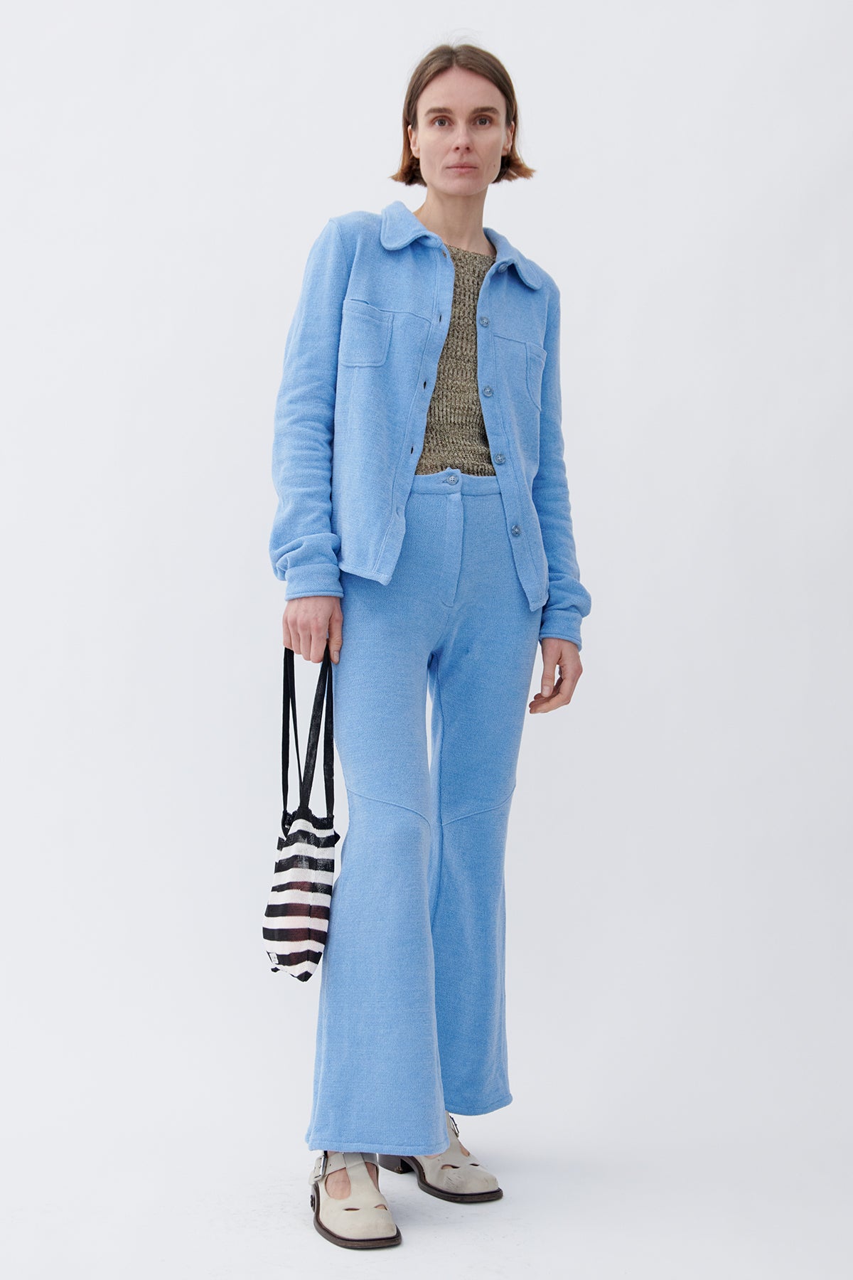 Dylan Knitted Jacket Azzuro