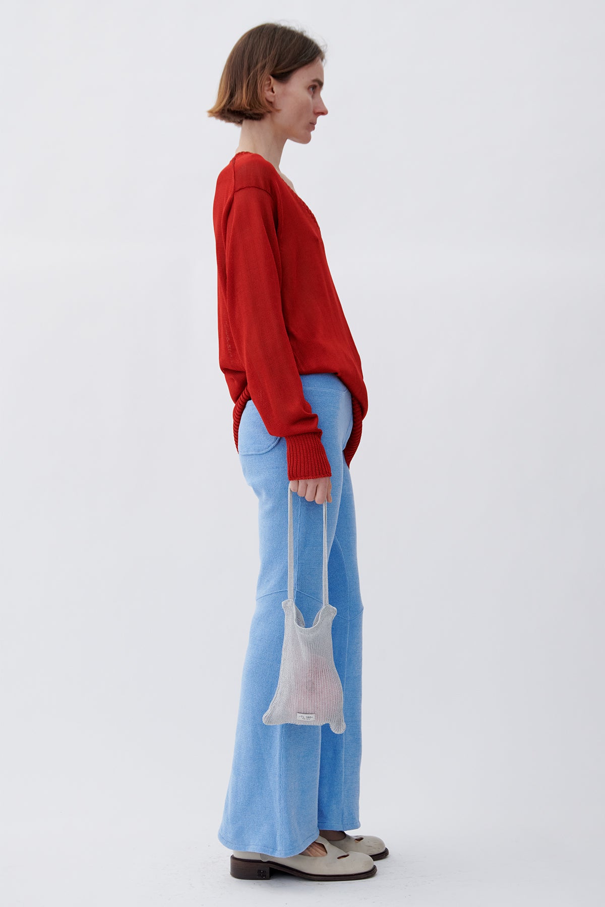 Jimmy Knitted Pants Azzurro