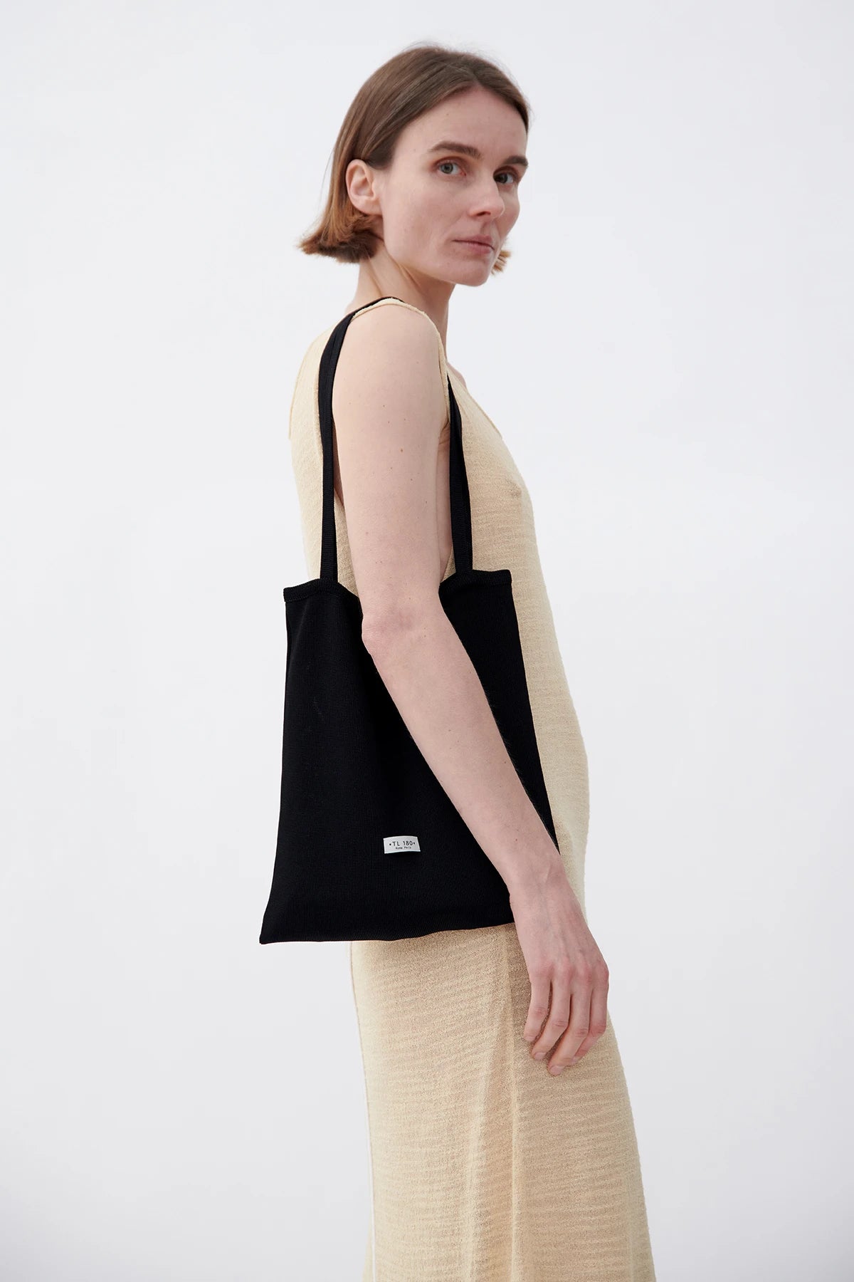 Lola Grande Knitted Bag Nero