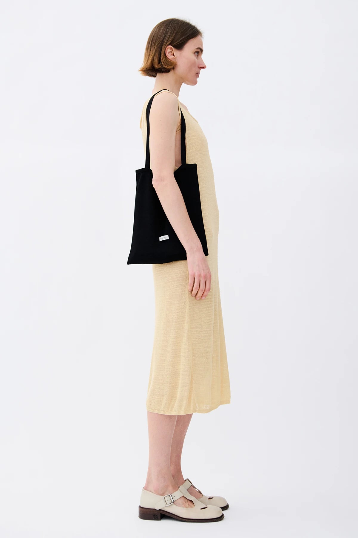 Lola Grande Knitted Bag Nero