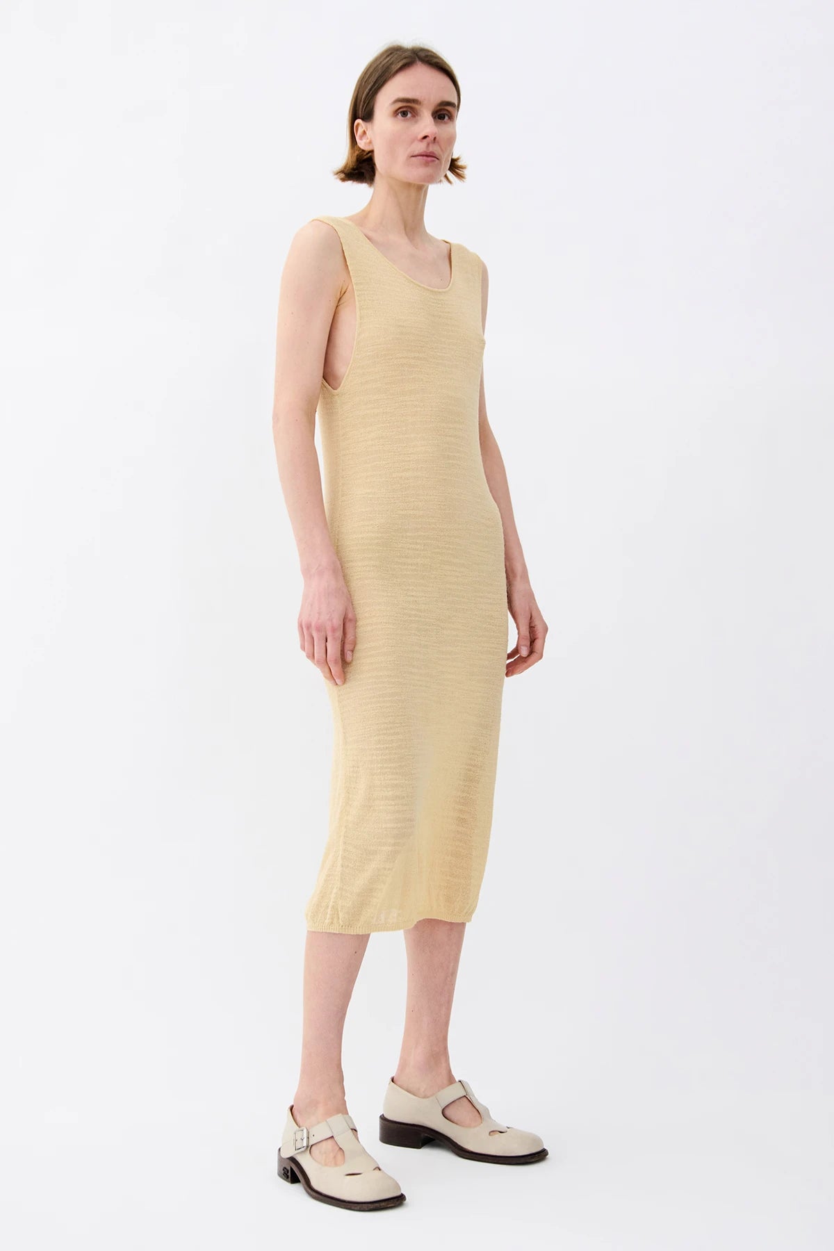 Olivia Knitted Dress Crema