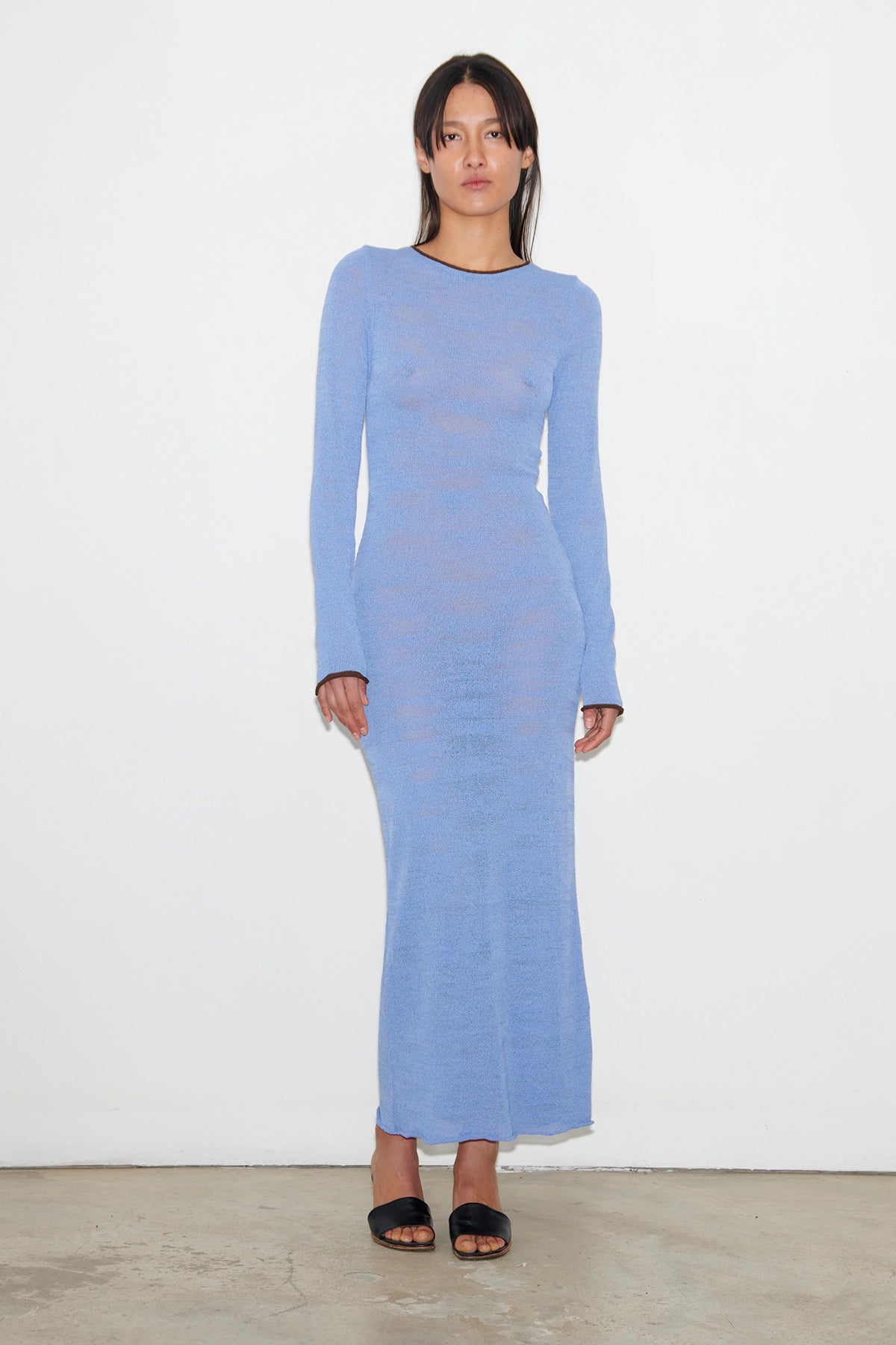 Ambra Knitted Dress Celeste