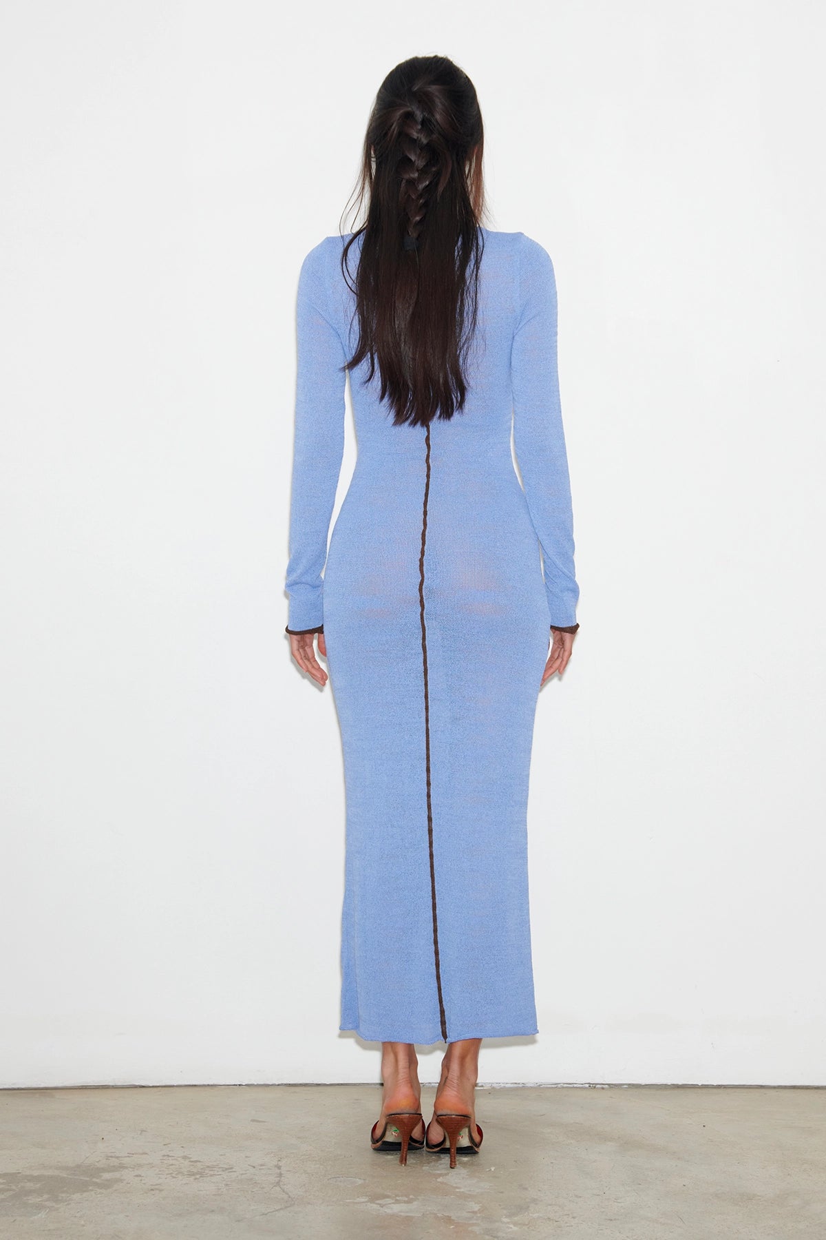 Ambra Knitted Dress Celeste