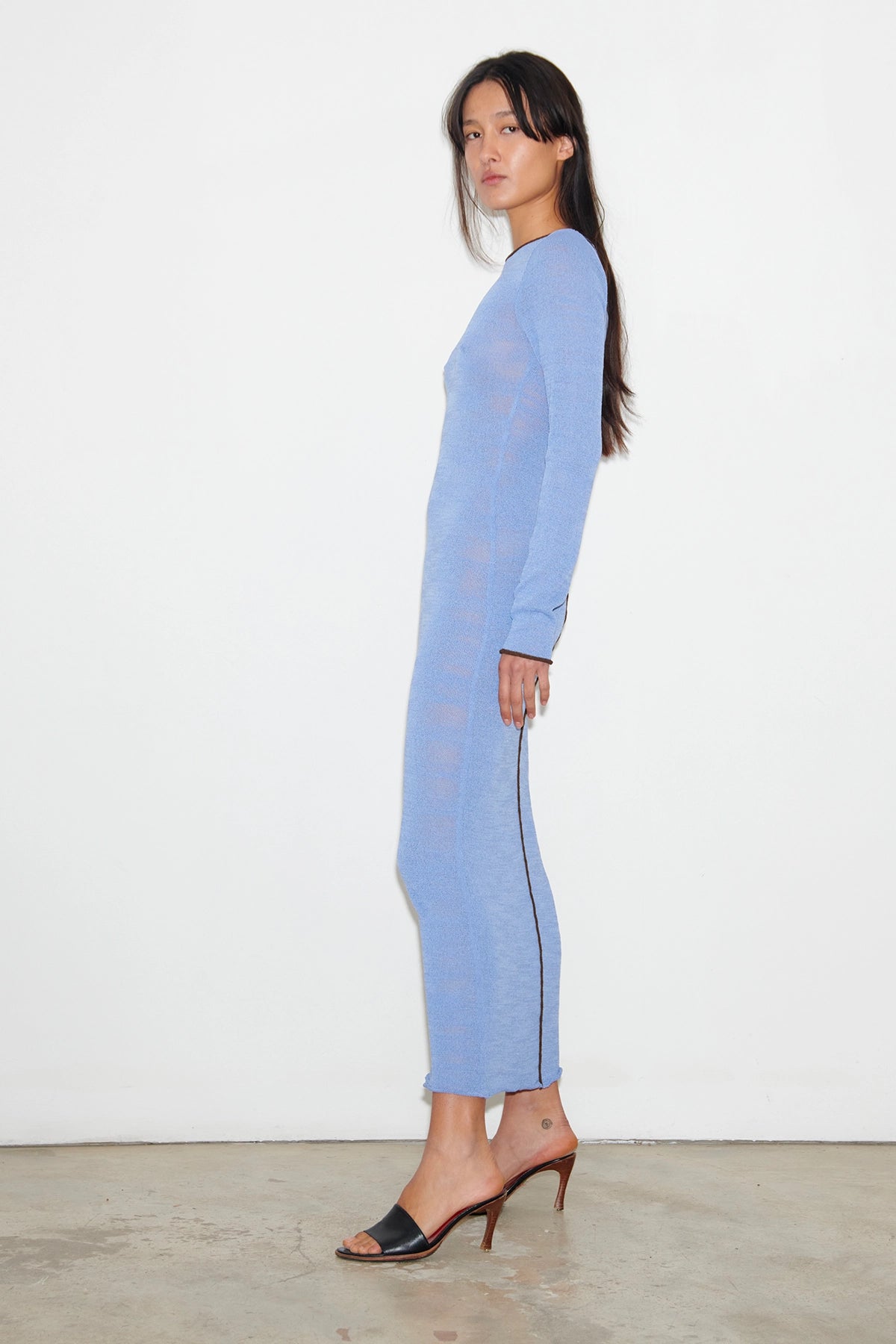 Ambra Knitted Dress Celeste