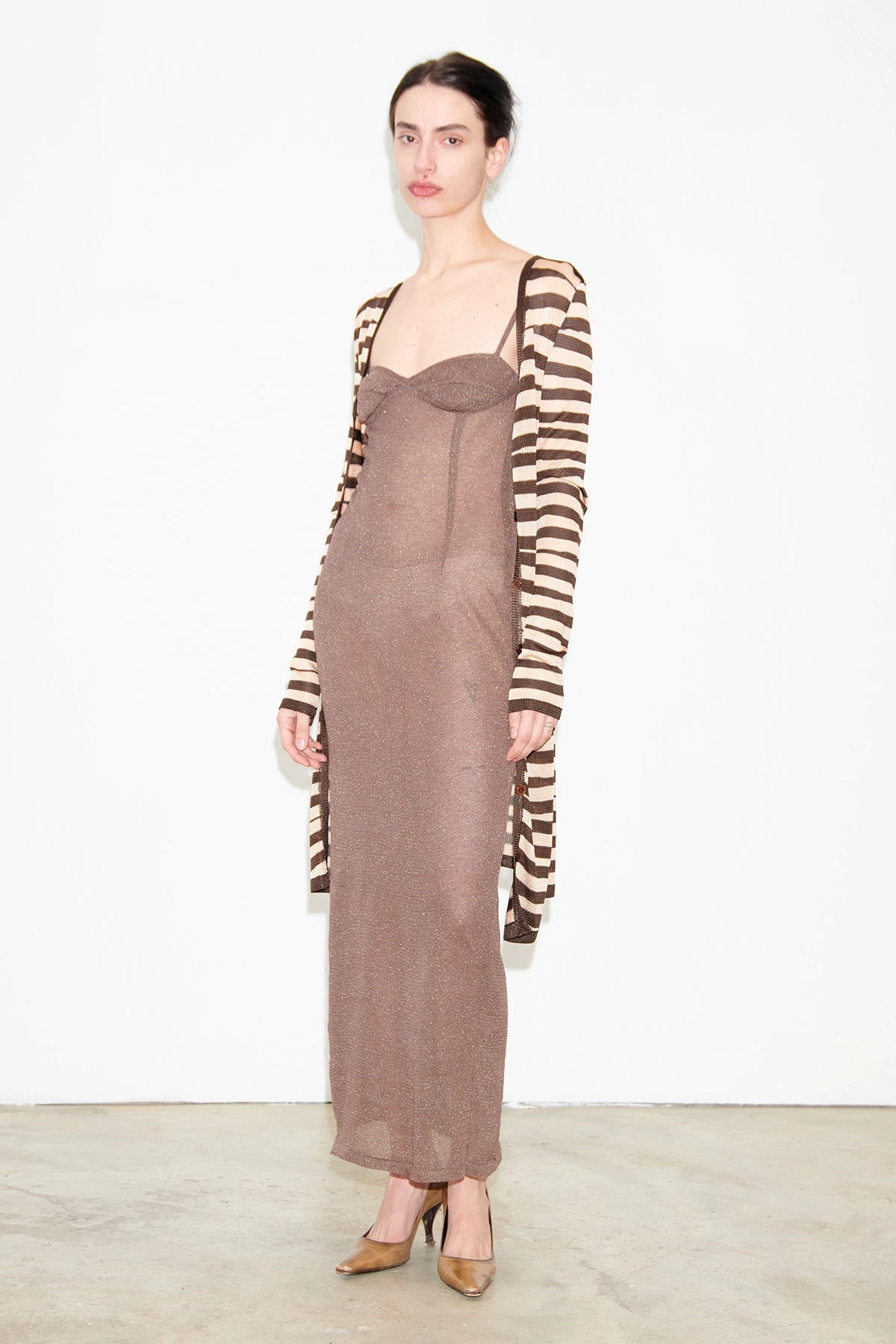 Betty Knitted Dress Tortora
