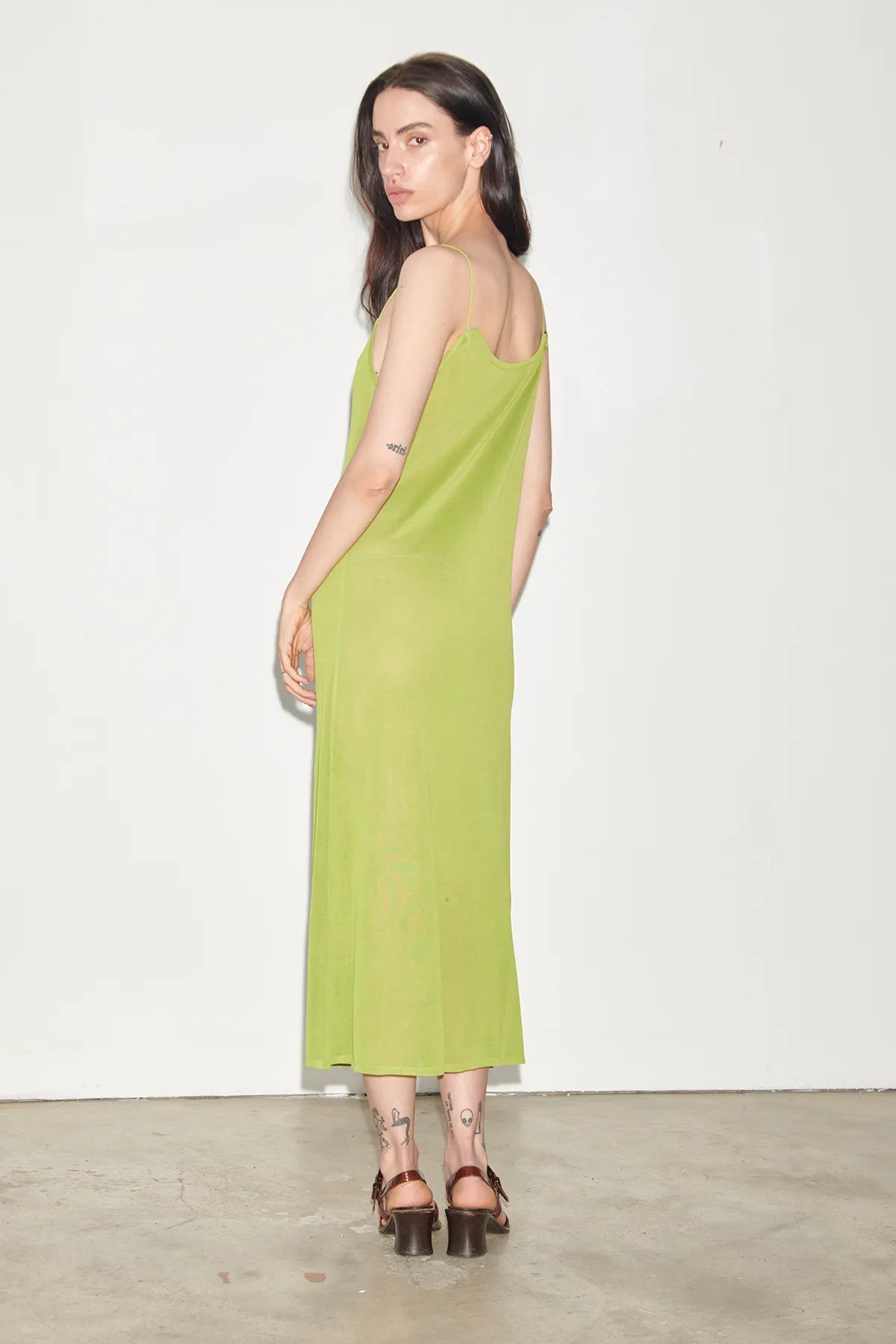 Bonnie Knitted Dress Lime