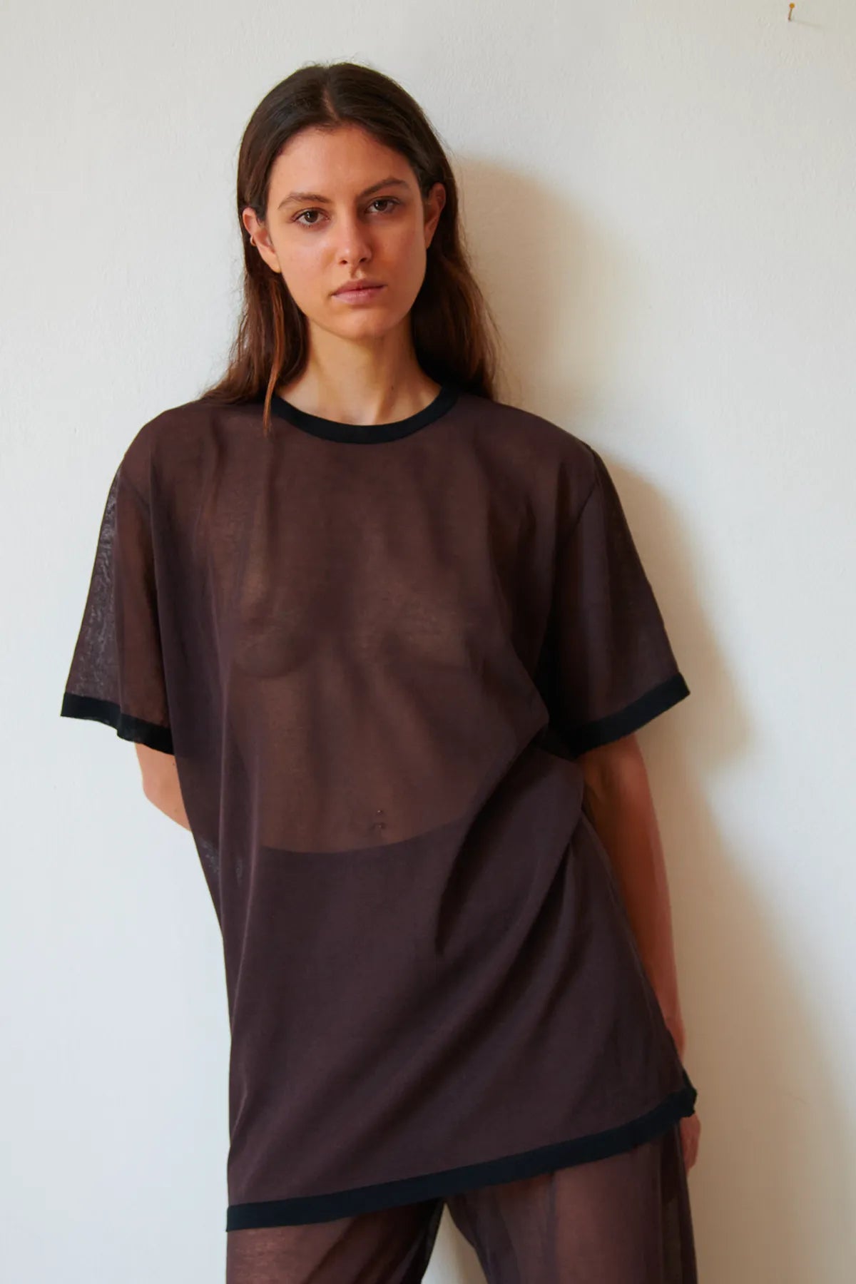Dua Knitted Top Cioccolato and Nero
