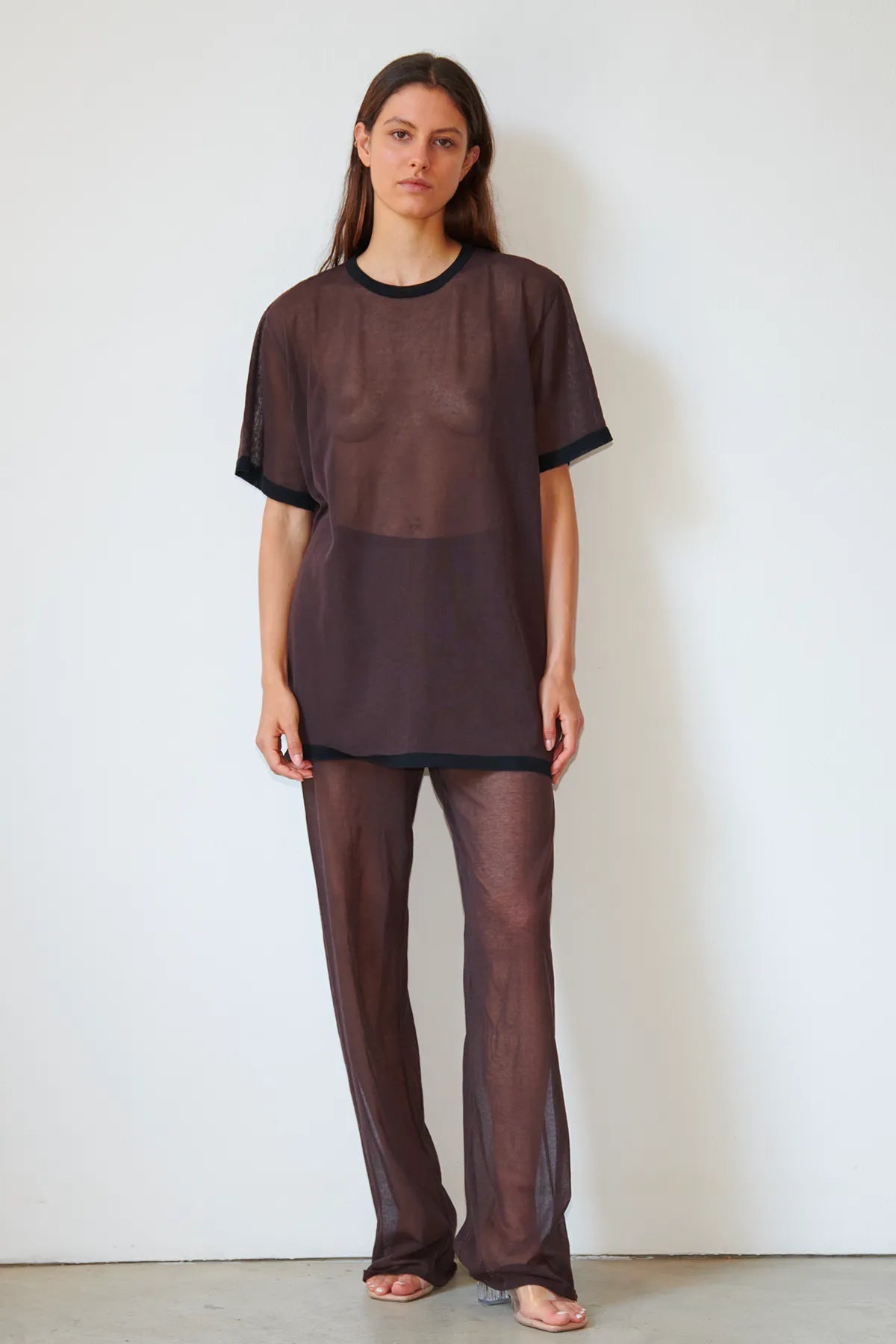 Dua Knitted Top Cioccolato and Nero