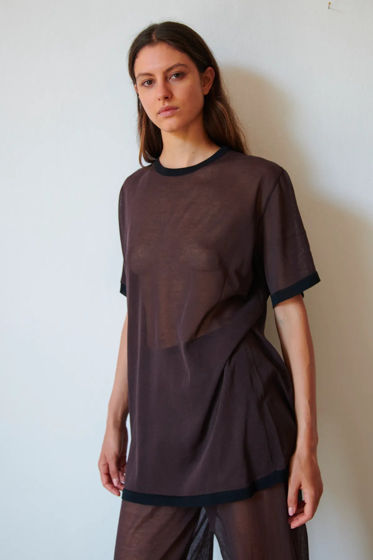 Dua Knitted Top Cioccolato and Nero