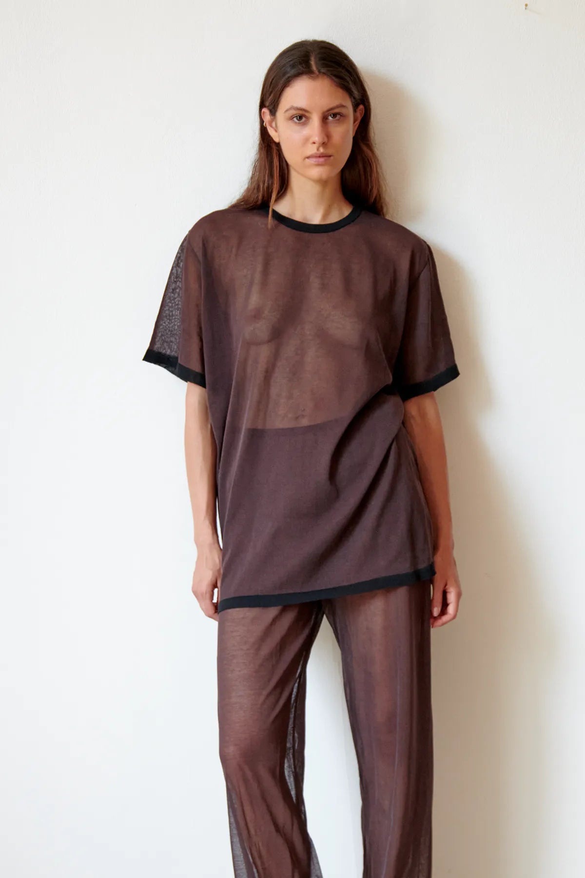 Dua Knitted Top Cioccolato and Nero