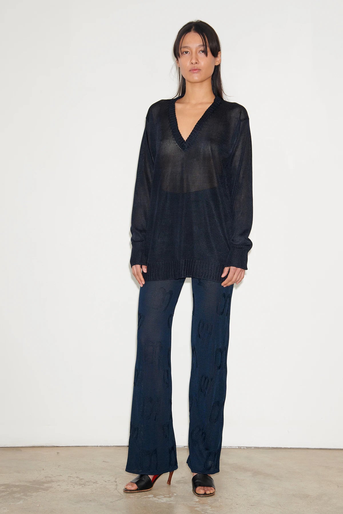 Eka Knitted Pants Navy